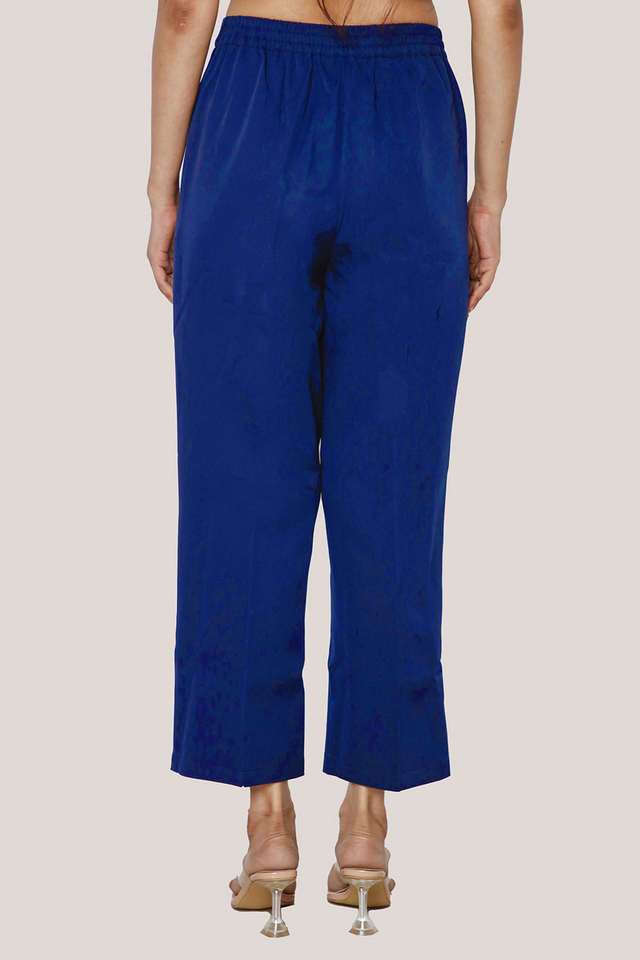 Solid-Regular-Fit-Polyester-Women-s-Formal-Wear-Trousers