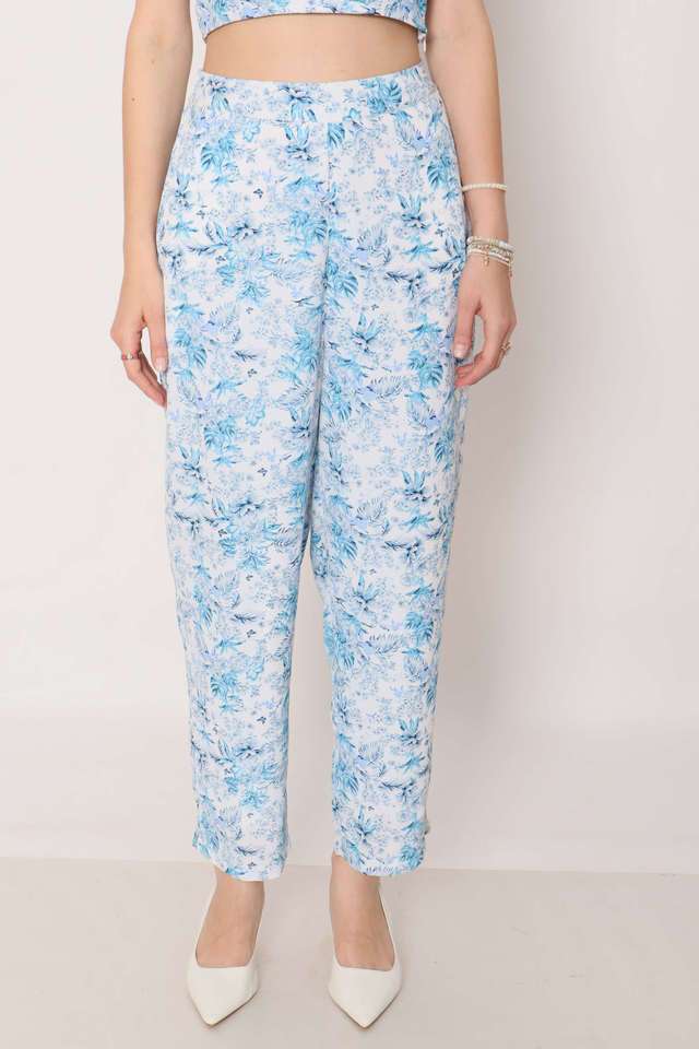 zink london Floral Straight Fit Polyester Women's Casual Wear Trousers-picture-16