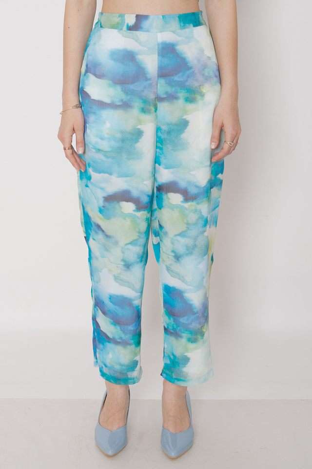 zink london Printed Straight Fit Polyester Women Casual Wear Trousers-picture-40