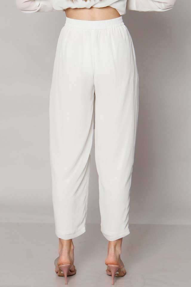 Floral-Polyester-Relaxed-Fit-Women-s-Trousers