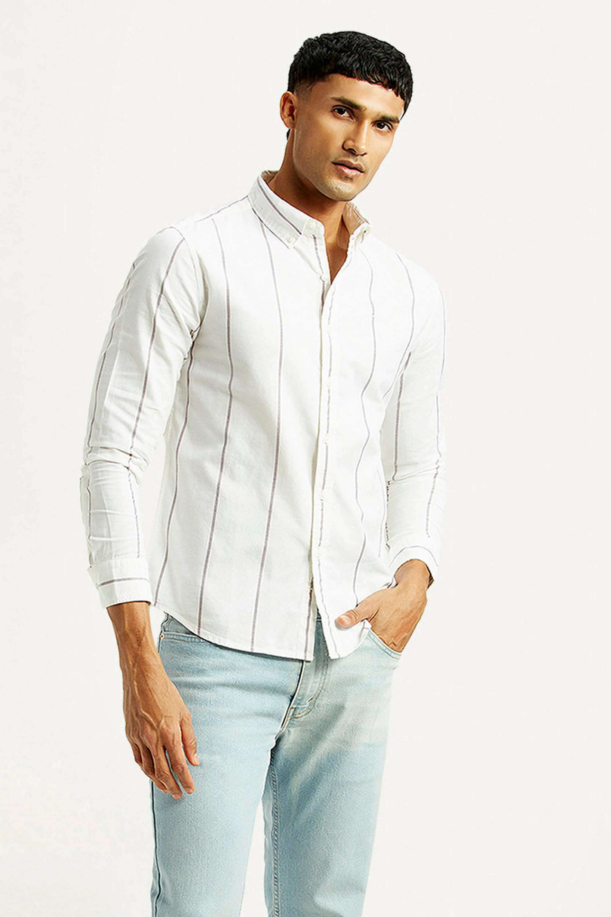 Stripes-Cotton-Slim-Fit-Men-s-Casual-Shirts