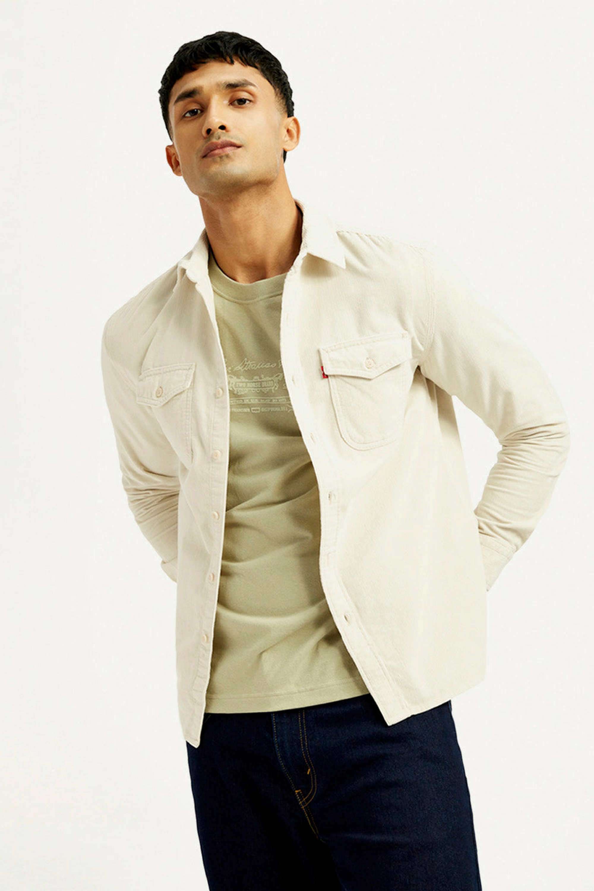Solid-Cotton-Slim-Fit-Men-s-Casual-Shirts