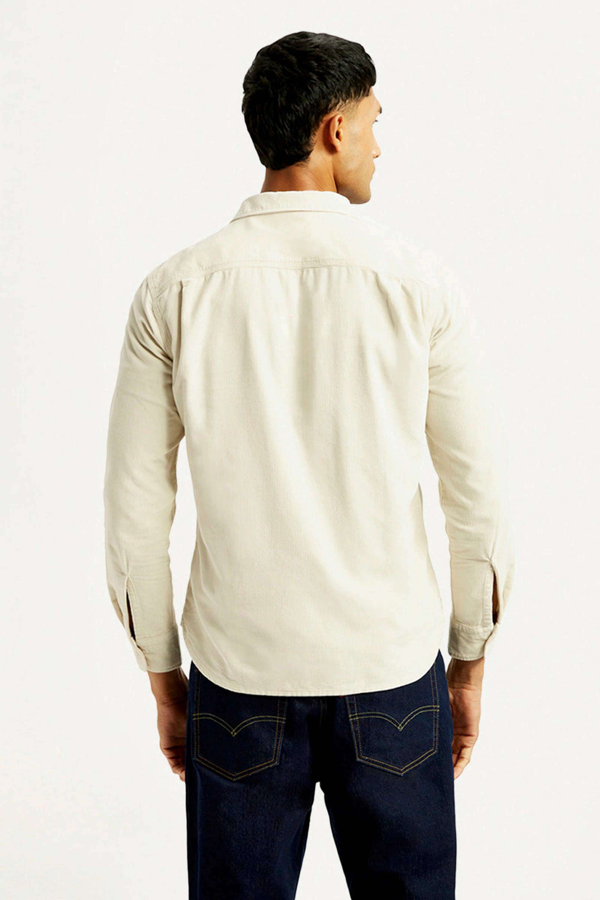 Solid-Cotton-Slim-Fit-Men-s-Casual-Shirts