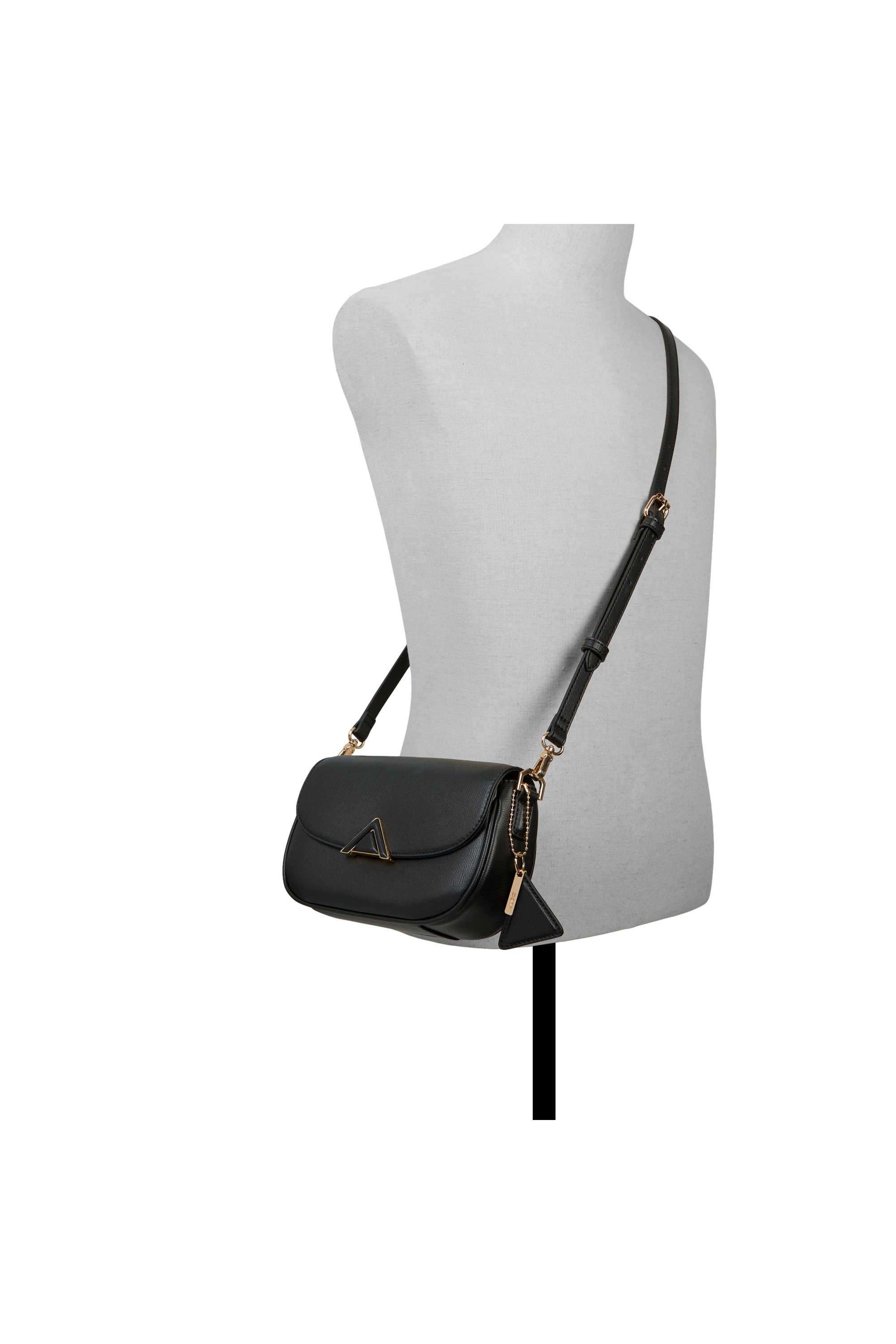 Buy ALDO Black Zipper Synthetic Solid Women Shoulder Bag