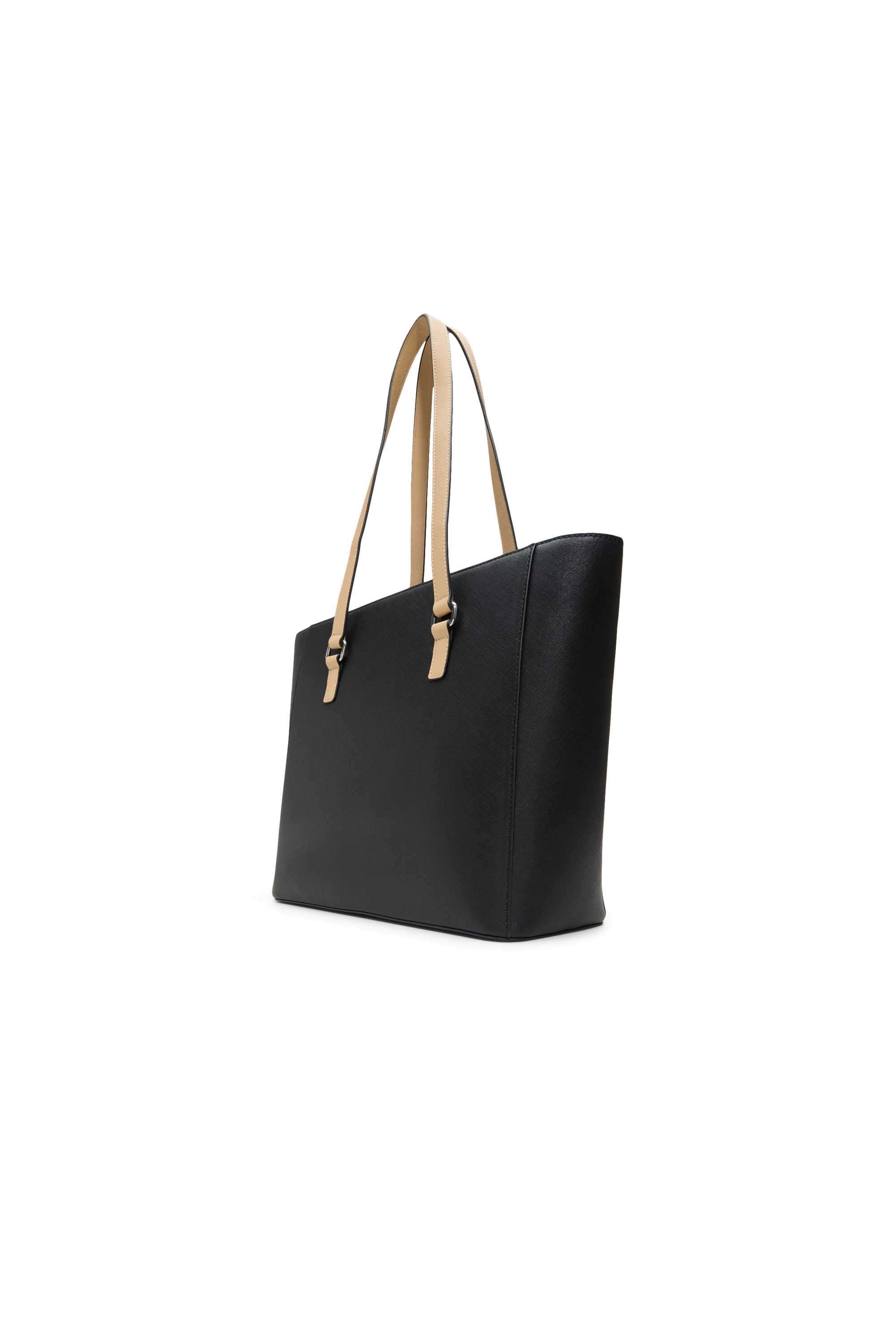 Zipper-Synthetic-Solid-Women-Tote-Bag