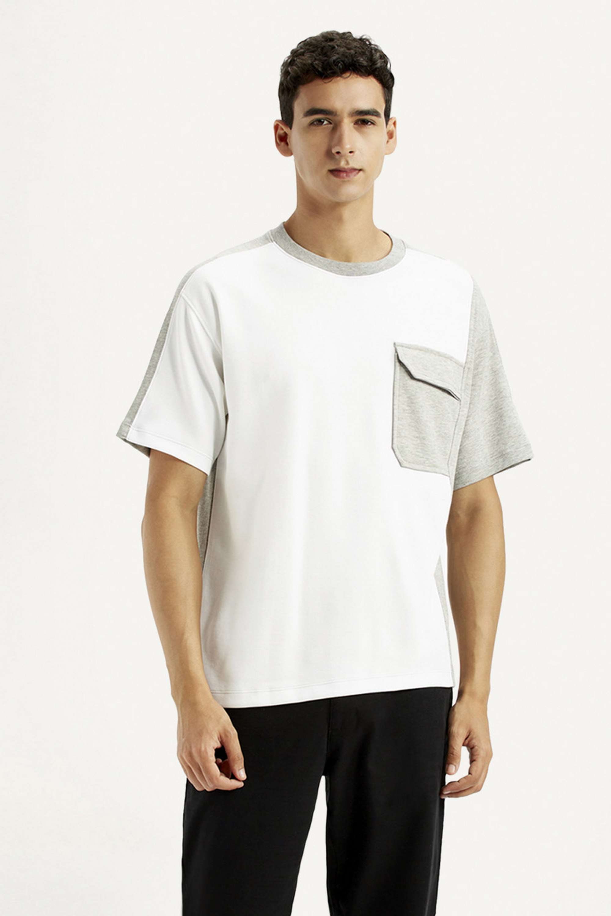 Color-Block-Cotton-Round-Neck-Men-s-T-Shirt