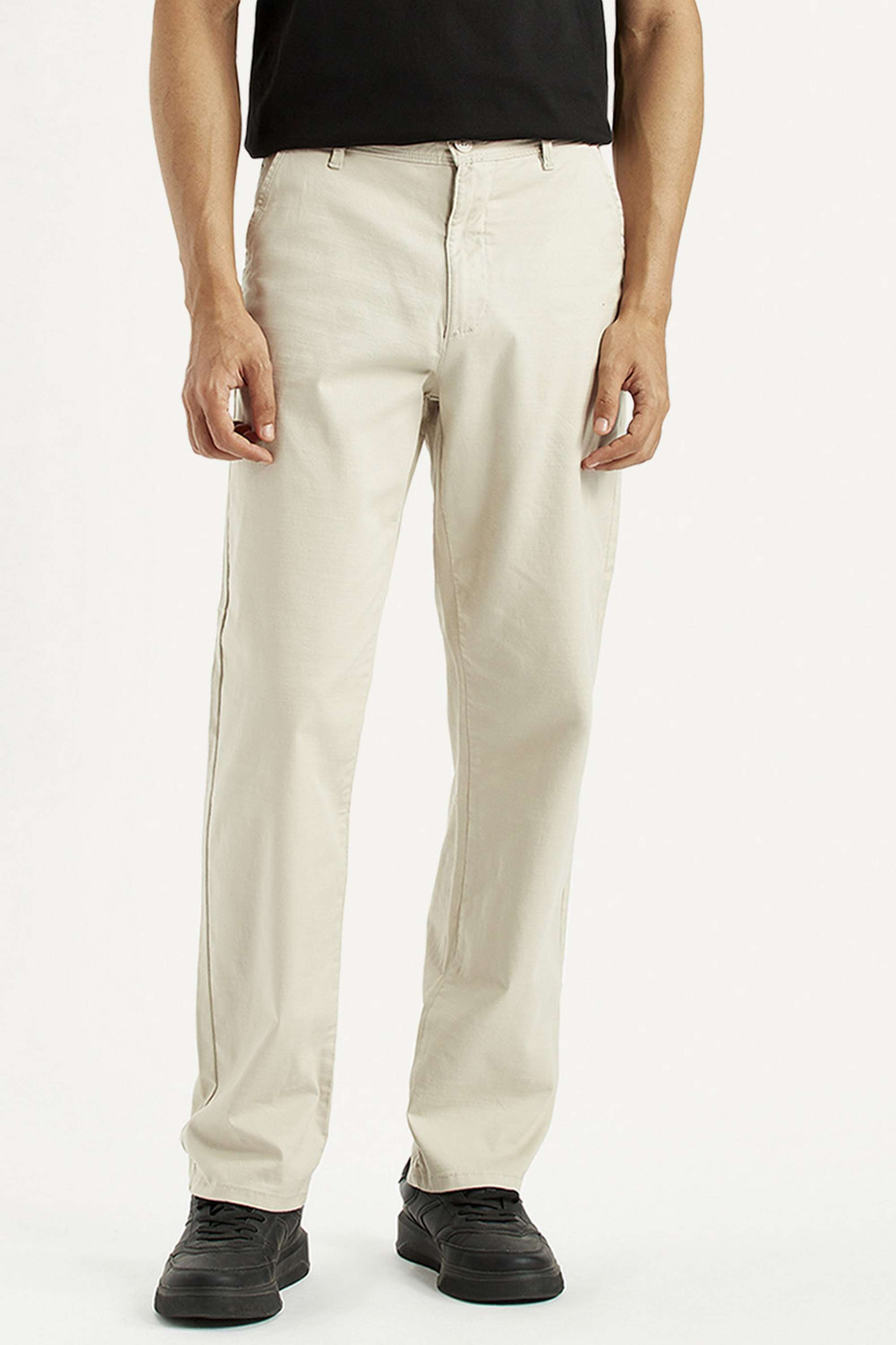 Solid-Cotton-Relaxed-Fit-Men-s-Trousers