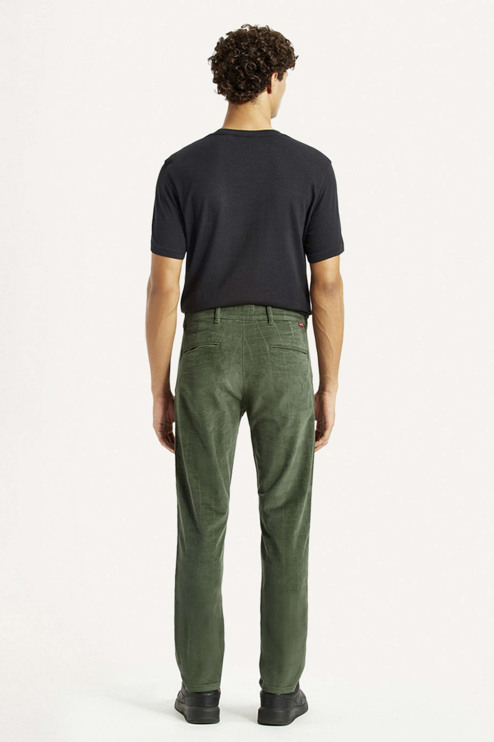 Checks-Cotton-Blend-Slim-Fit-Men-s-Trousers