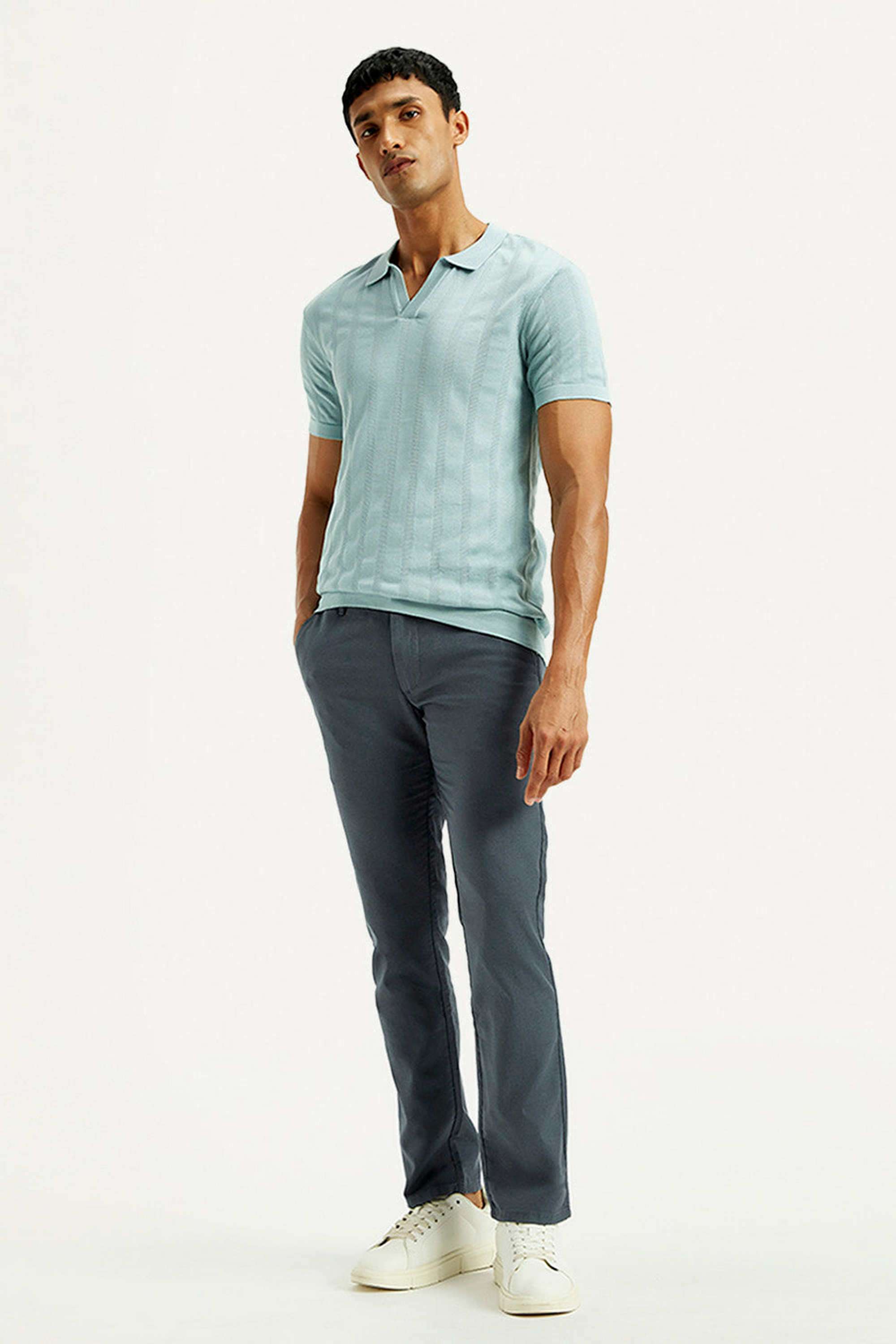 Solid-Cotton-Slim-Fit-Men-s-Trousers