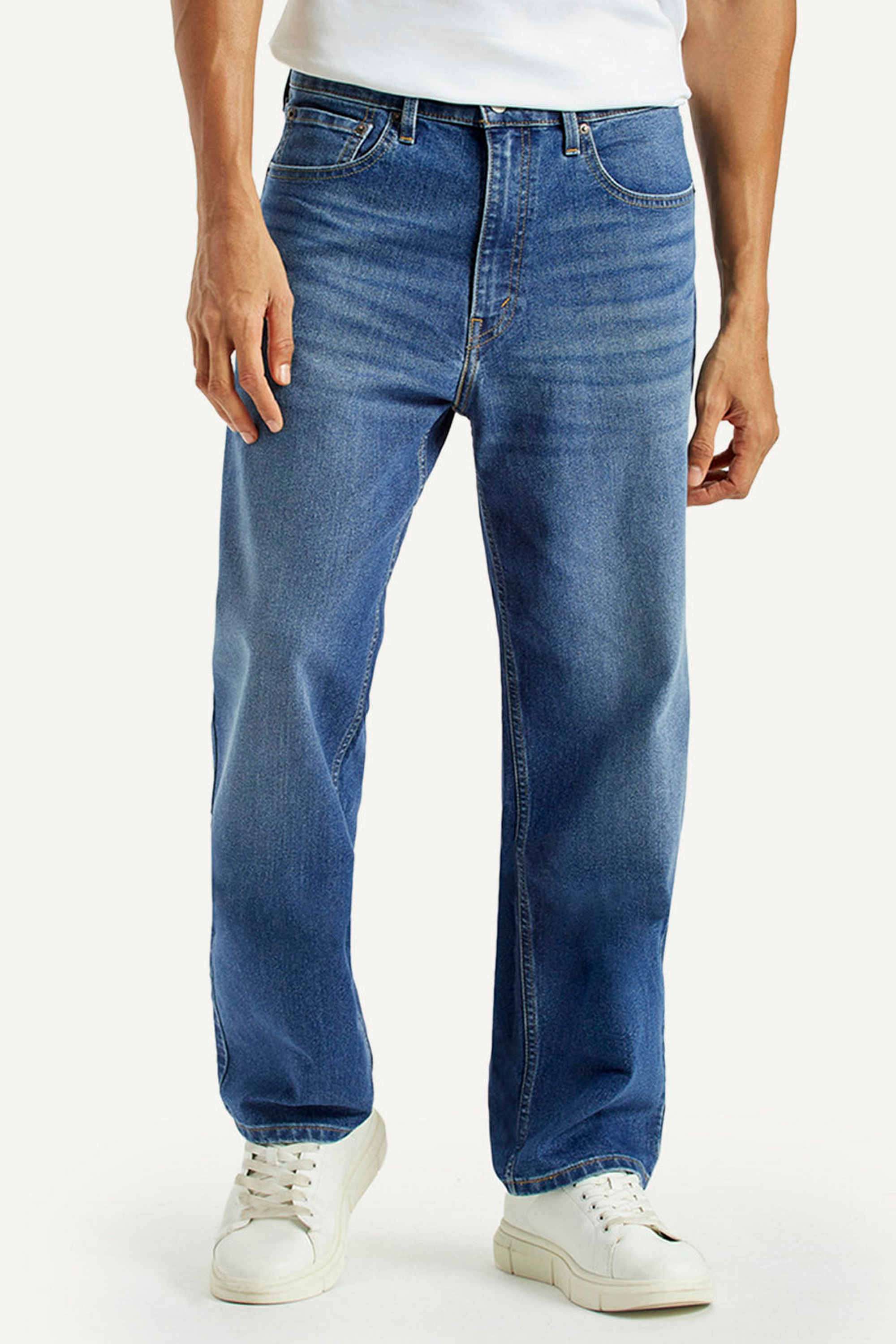 Blended-Fabric-Relaxed-Fit-Men-Jeans
