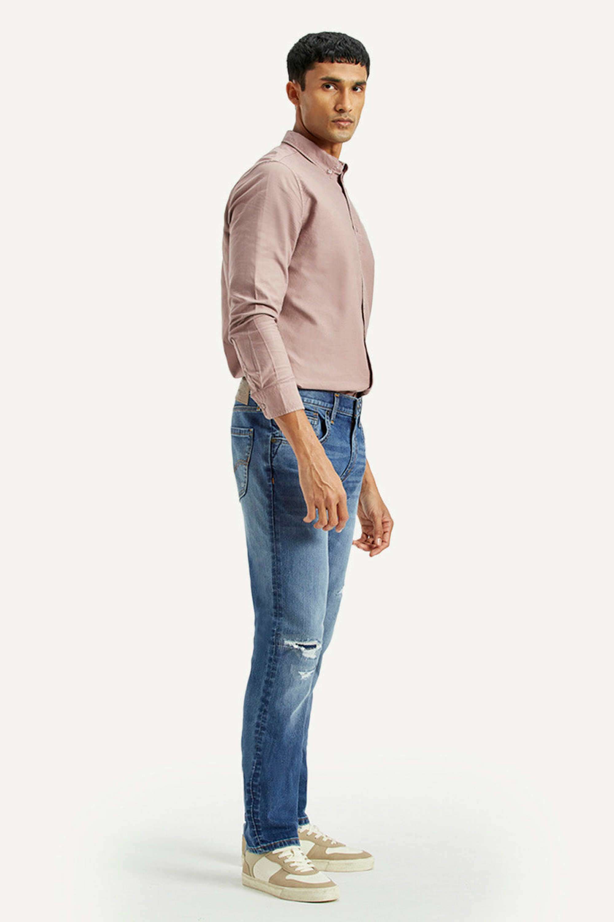 Light-Wash-Cotton-Slim-Fit-Men-s-Jeans