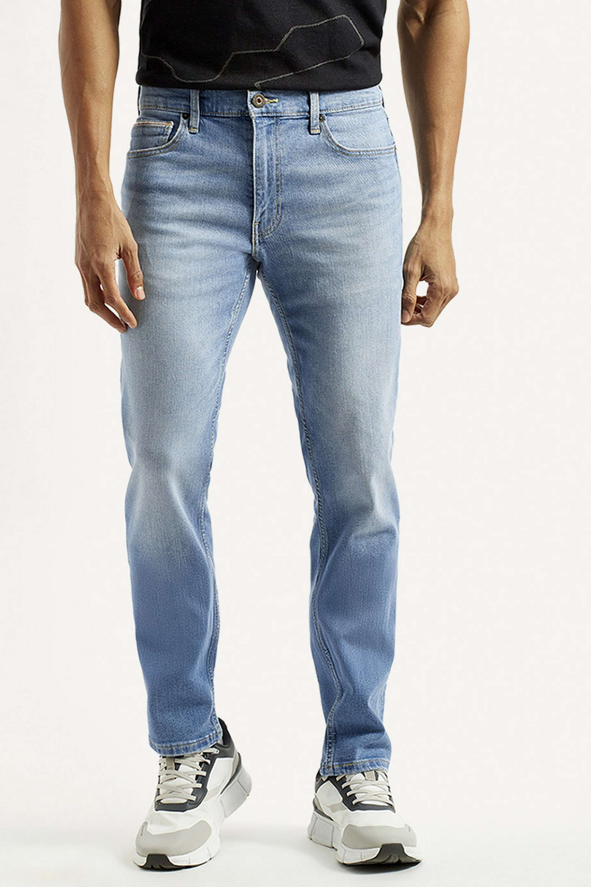 Solid-Cotton-Blend-Slim-Fit-Men-s-Jeans