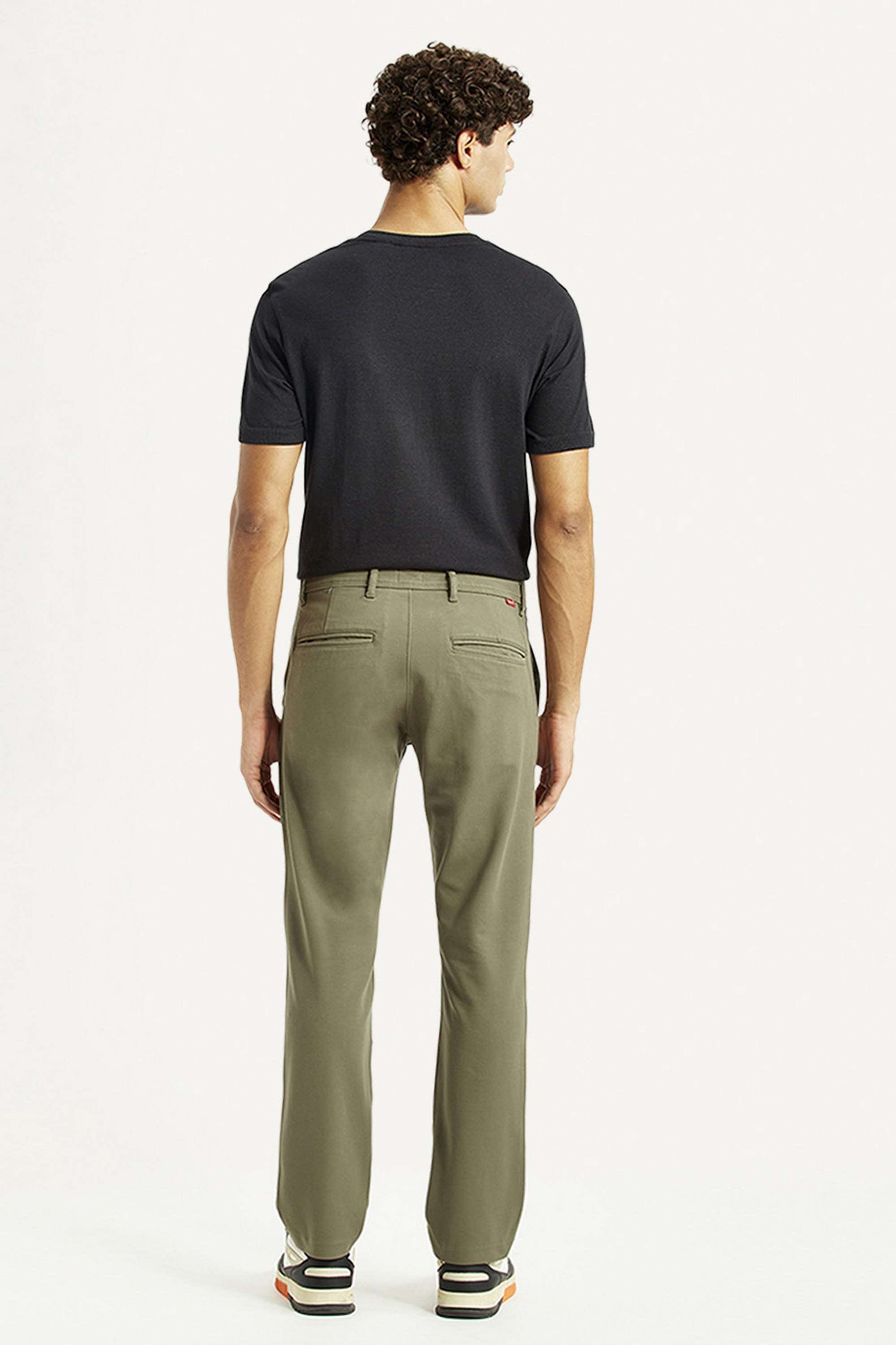 Solid-Blended-Fabric-Slim-Fit-Men-s-Trousers