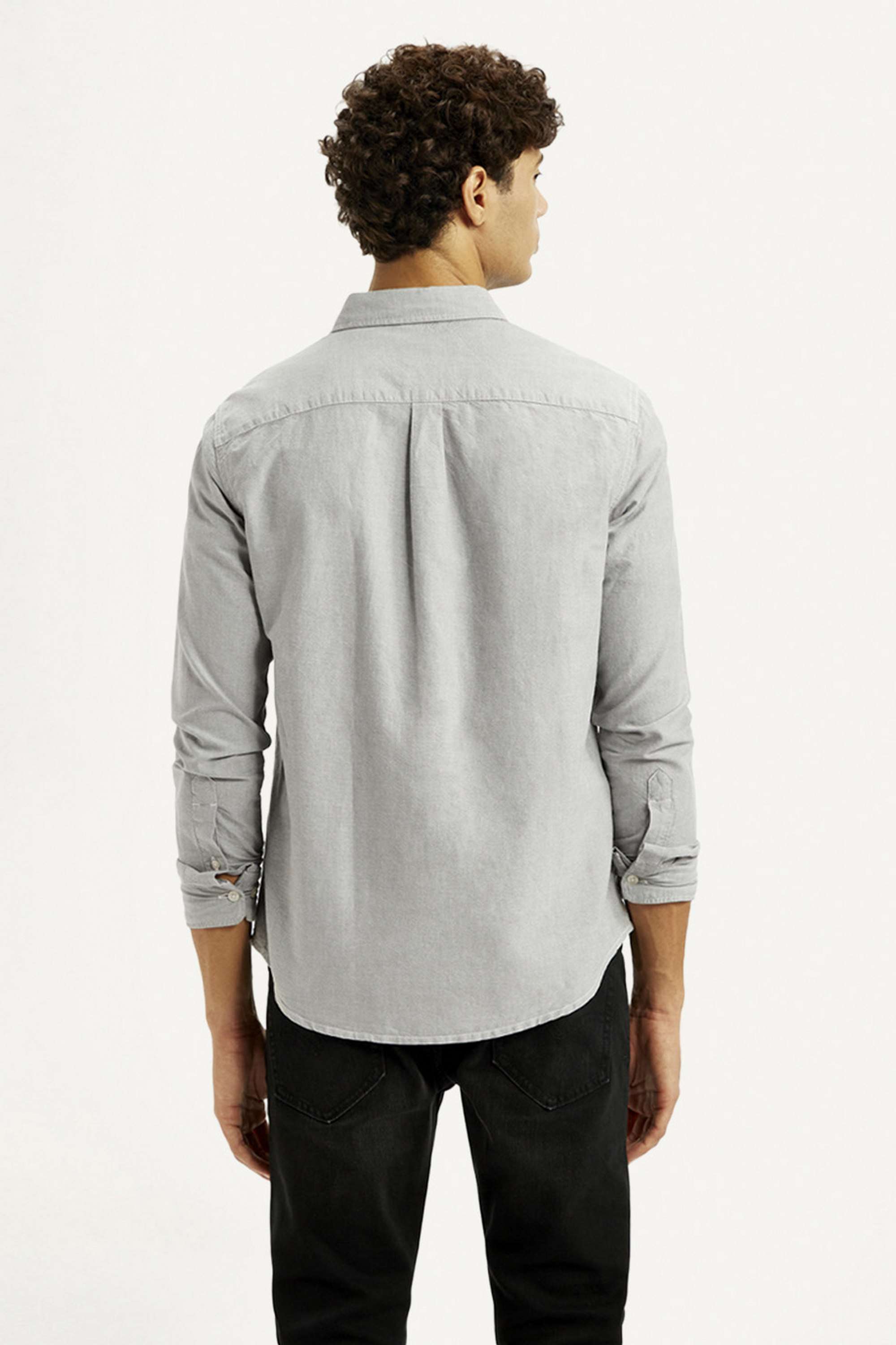 Solid-Cotton-Slim-Fit-Men-s-Shirt