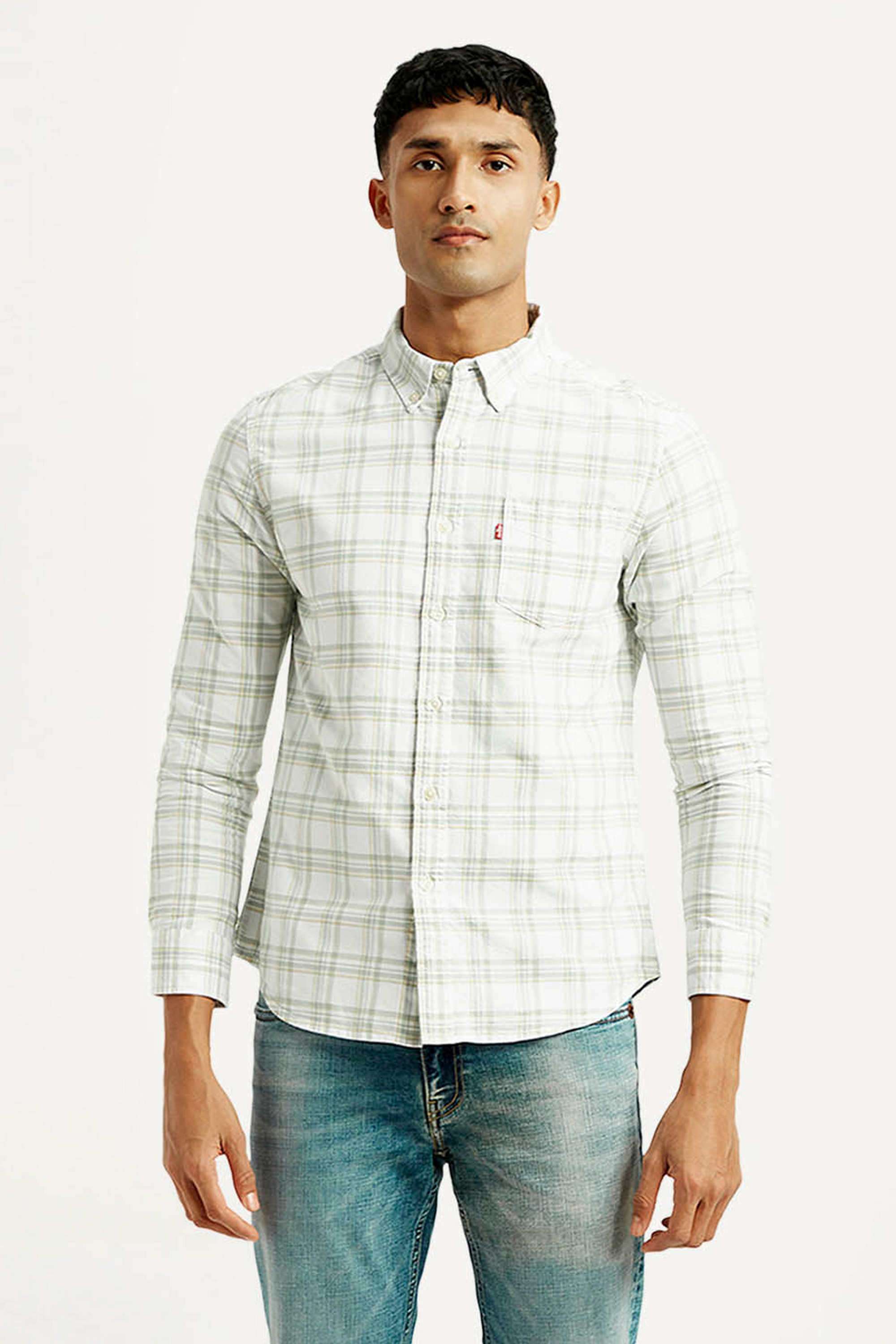 Checks-Cotton-Slim-Fit-Men-s-Casual-Shirts