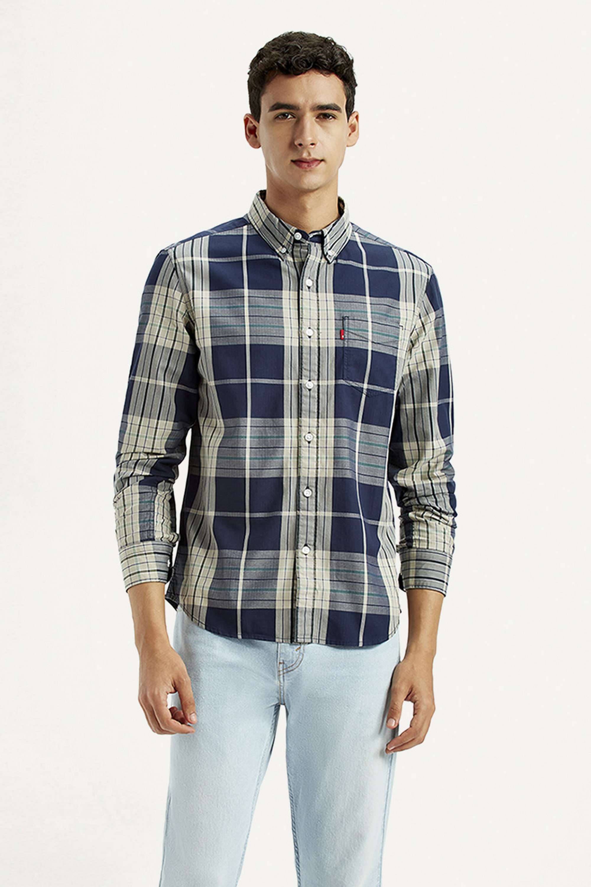 Checks-Cotton-Slim-Fit-Men-s-Shirt