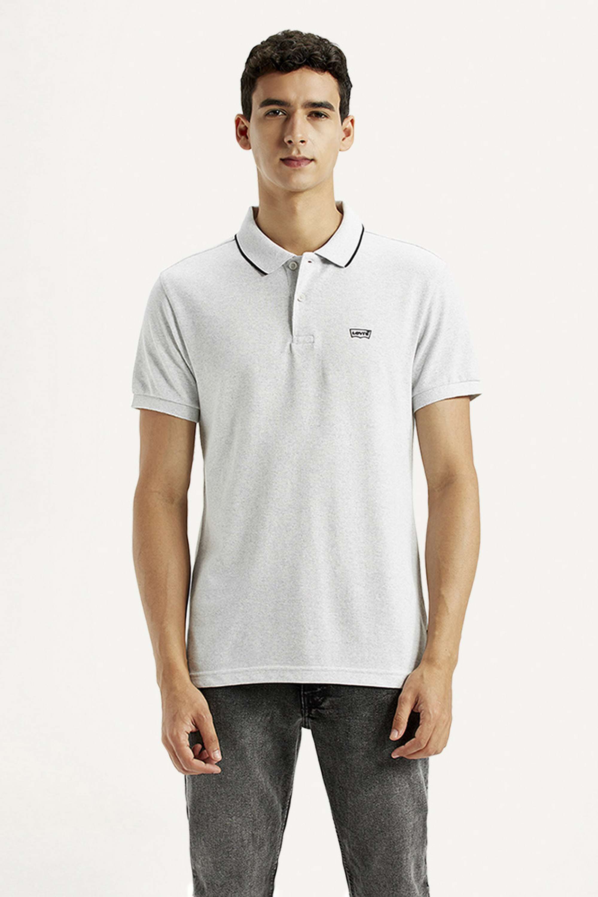 Knitted-Cotton-Blend-Polo-Men-s-T-Shirt