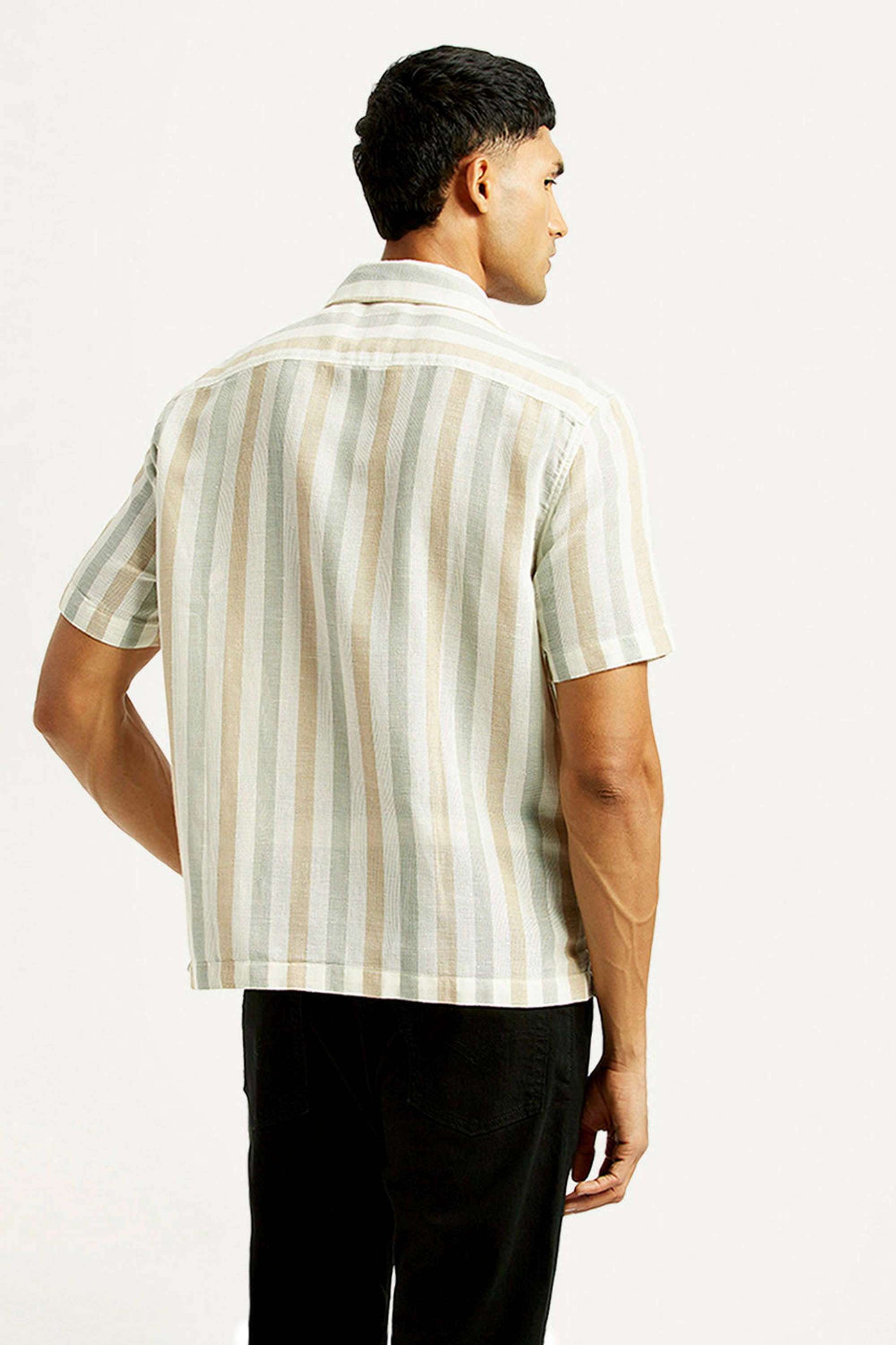 Stripes-Cotton-Slim-Fit-Men-s-Casual-Shirts