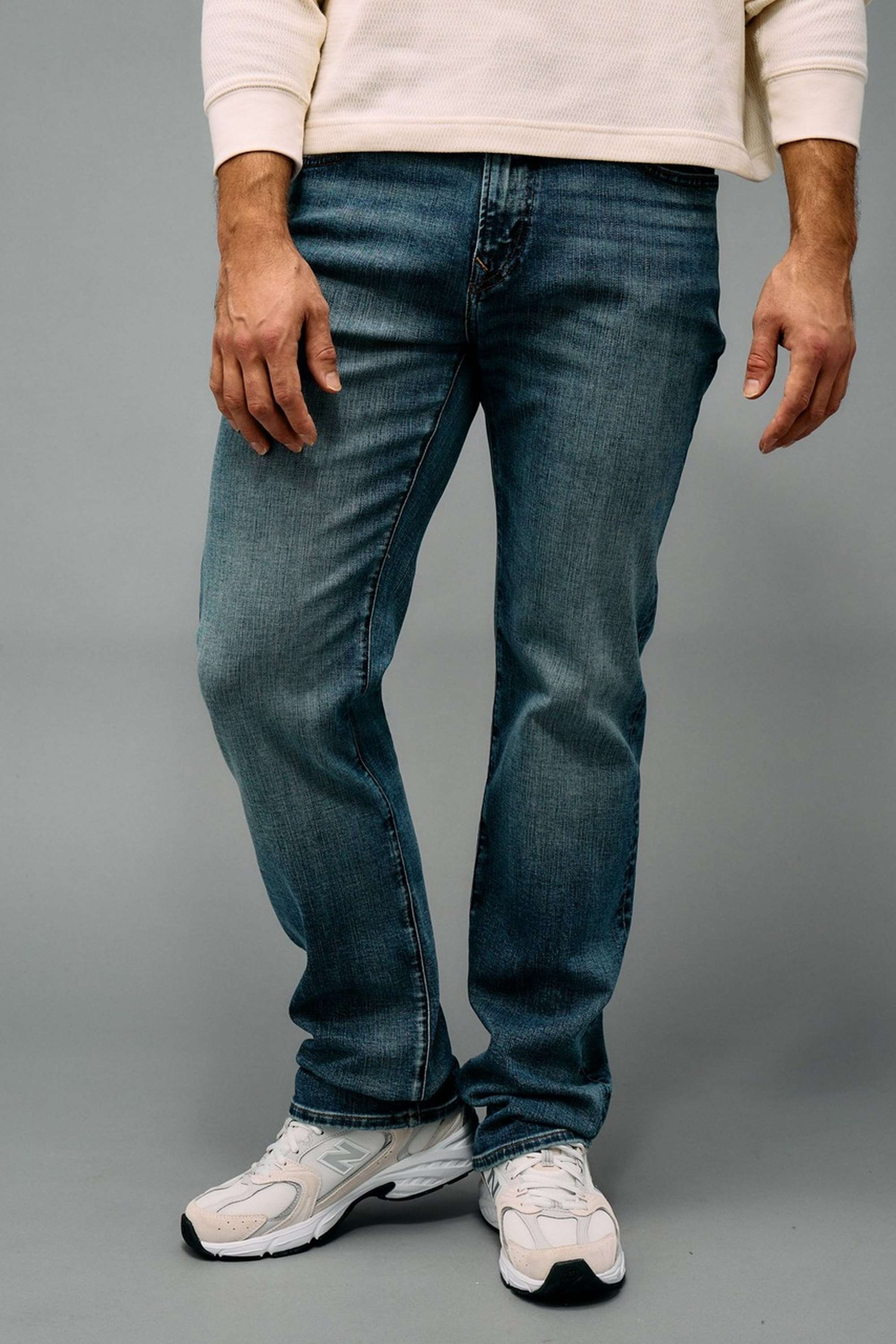 Blended-Fabric-Bootcut-Fit-Men-Jeans