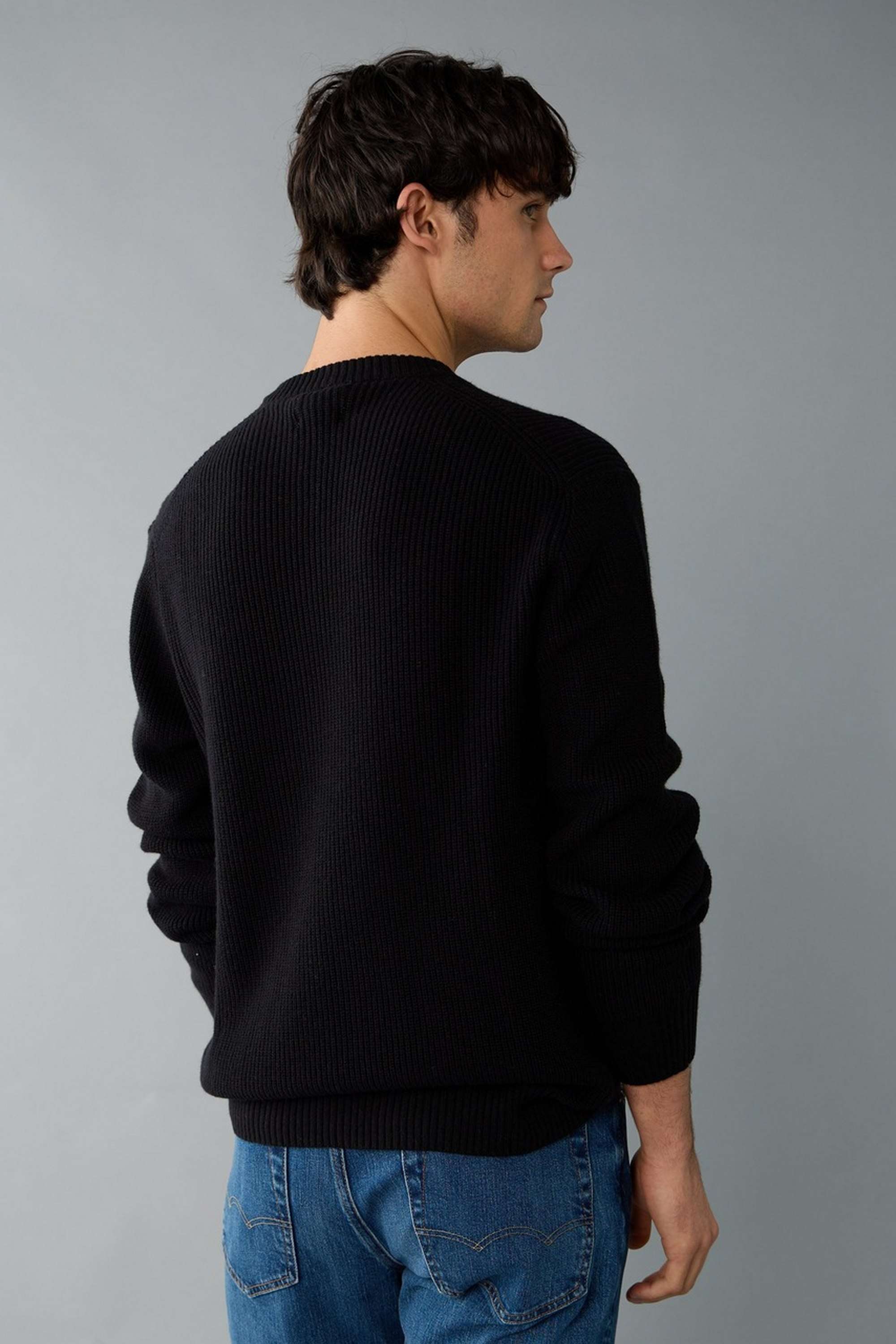 Textured-Blended-Fabric-Regular-Fit-Men-Sweatshirt