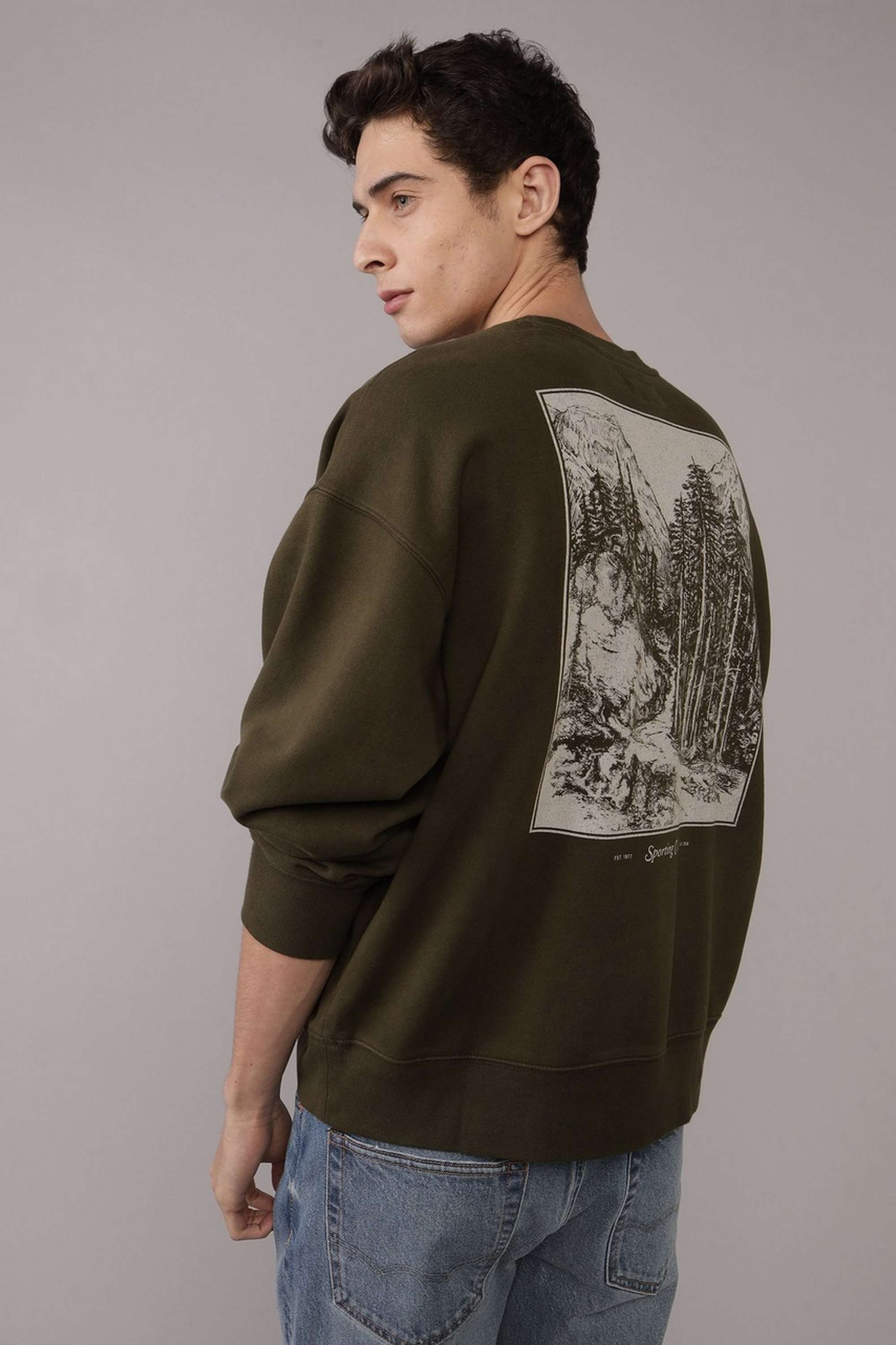 Printed-Blended-Fabric-Regular-Fit-Men-Sweatshirt