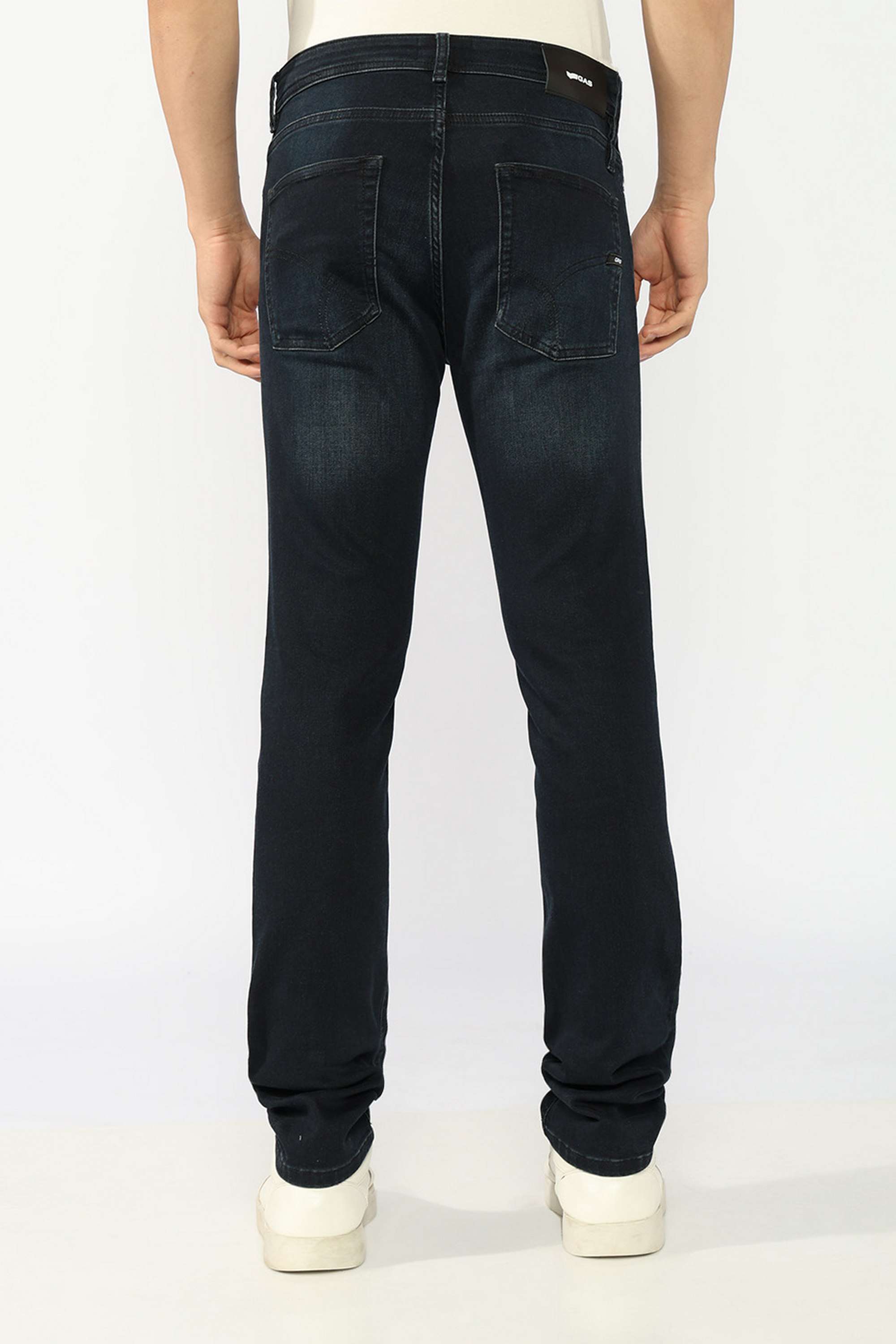 Solid-Blended-Fabric-Straight-Fit-Men-s-Jeans