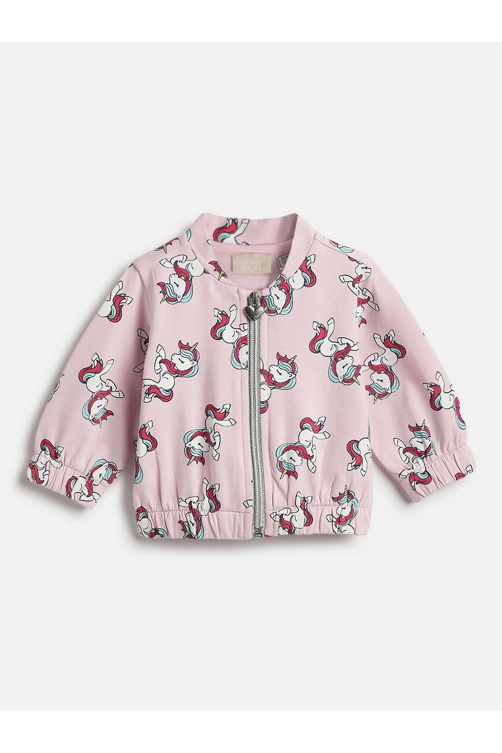 Printed-Cotton-Blend-Collared-Infant-Girls-Cardigan