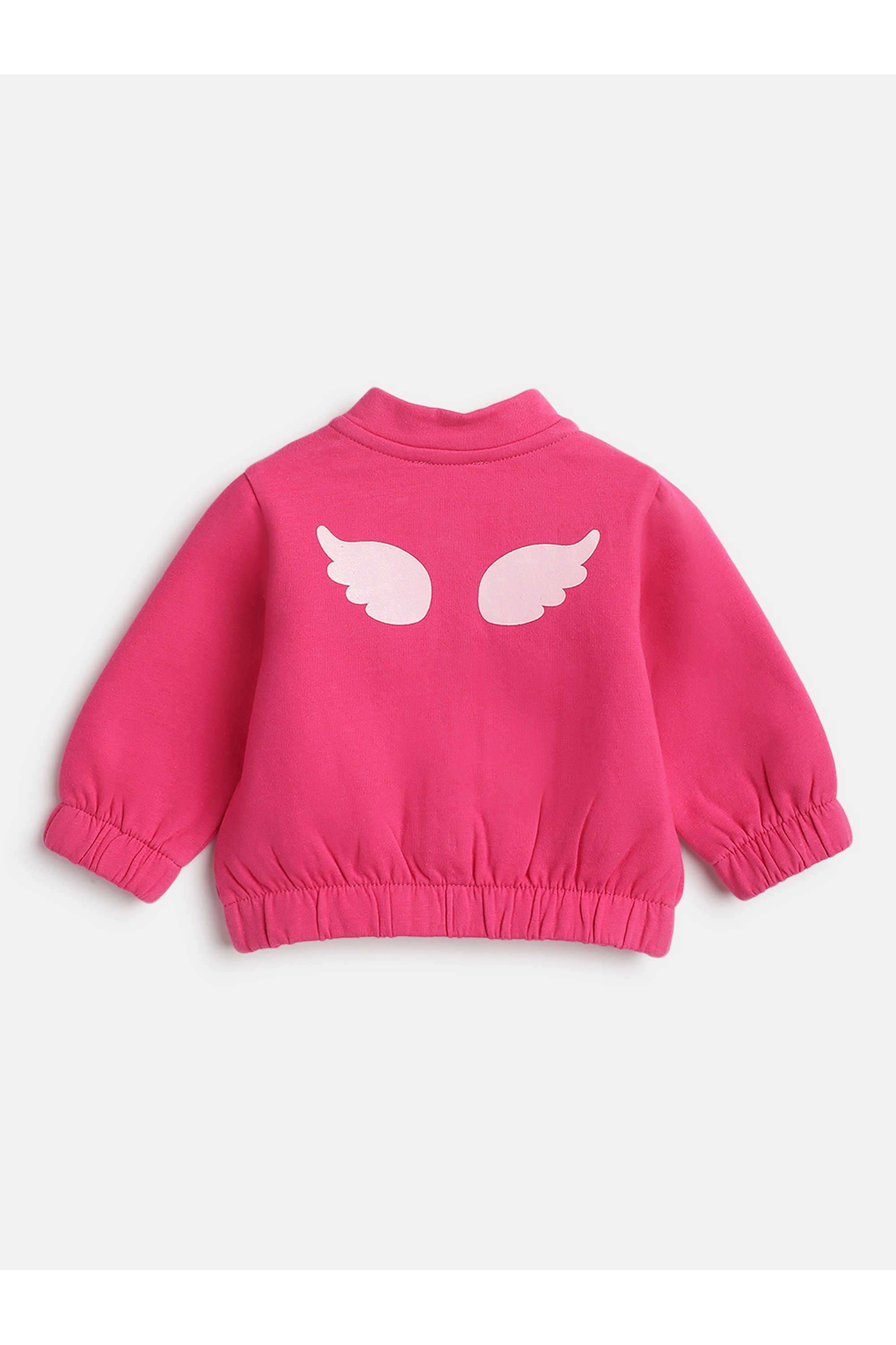 Printed-Cotton-Blend-Collared-Infant-Girls-Cardigan