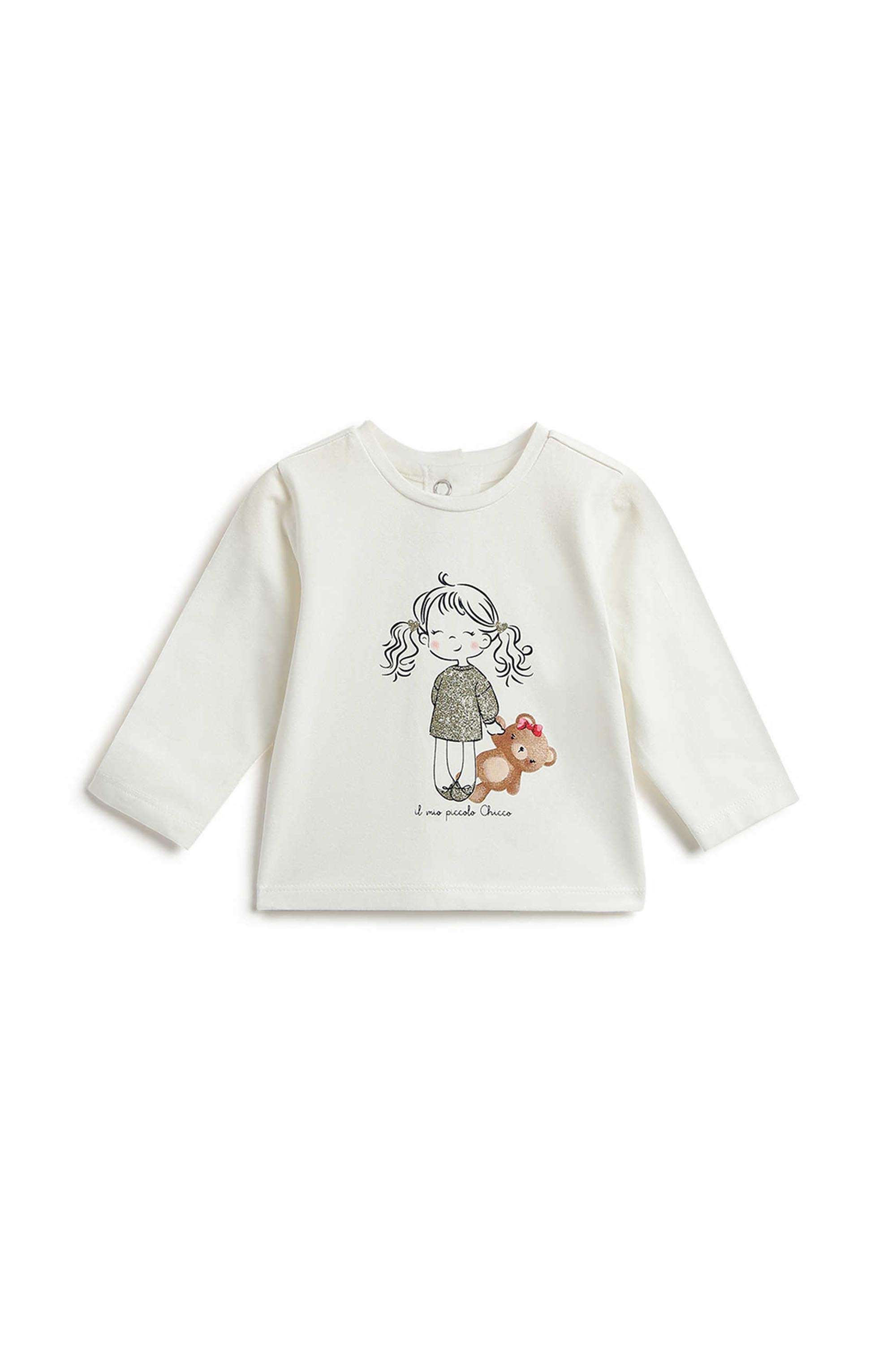 Winter-Vibes-Printed-Cotton-Blend-Round-Neck-Girls-Casual-Wear-T-Shirt