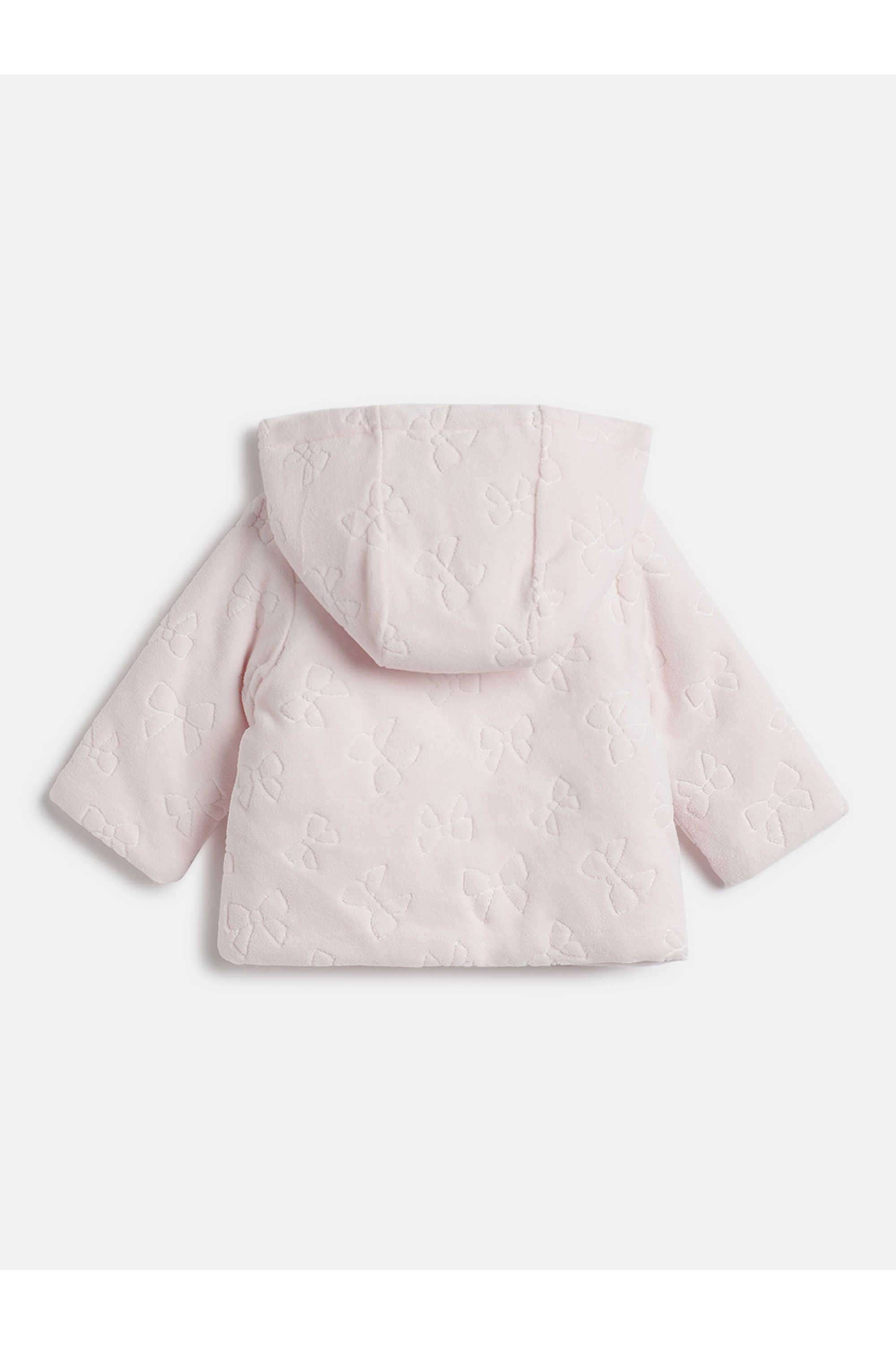 Printed-Cotton-Blend-Hooded-Infant-Girls-Cardigan