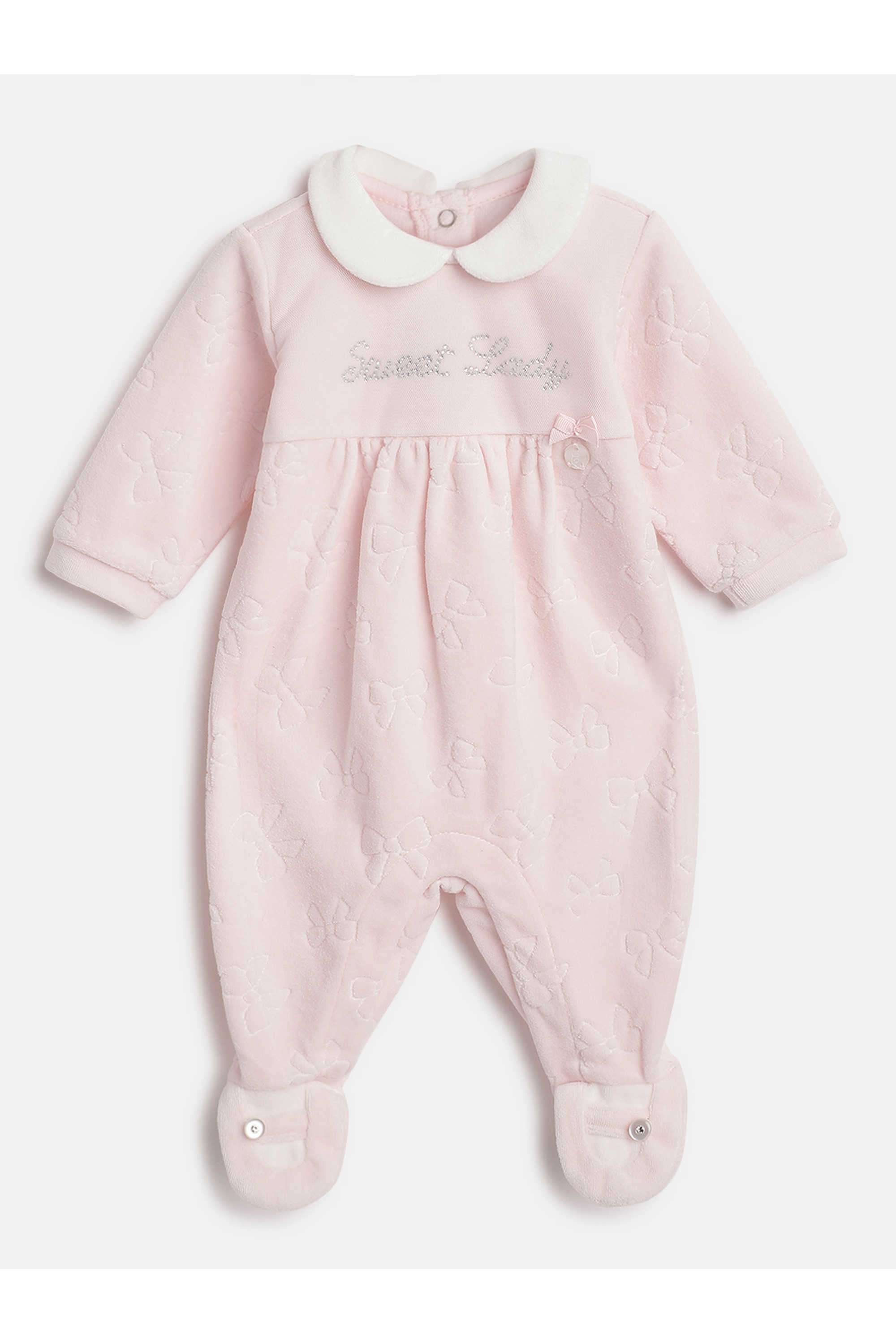 Printed-Cotton-Blend-Collared-Infant-Girls-Bodysuit