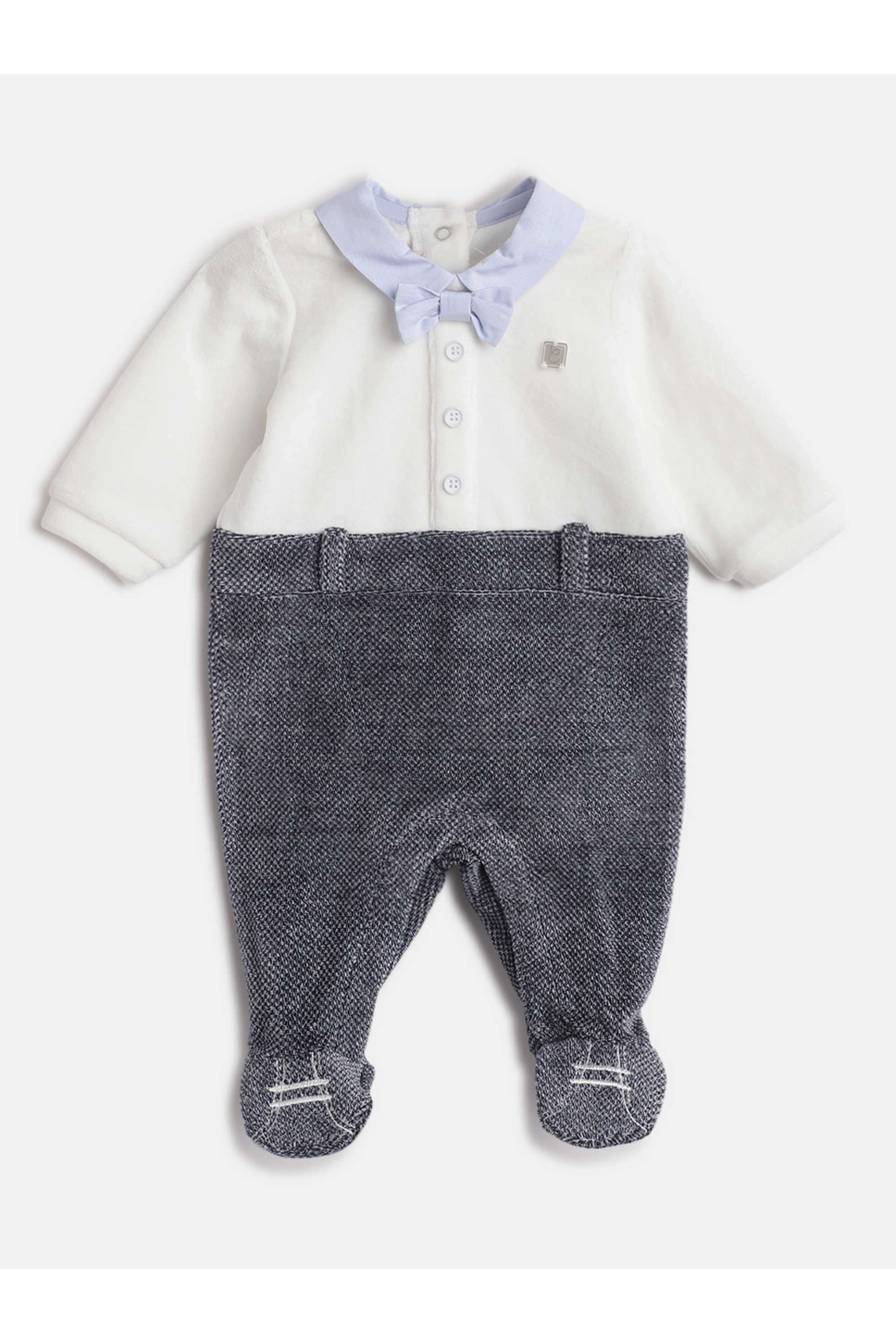 Color-Block-Cotton-Blend-Collared-Infant-Boys-Bodysuit