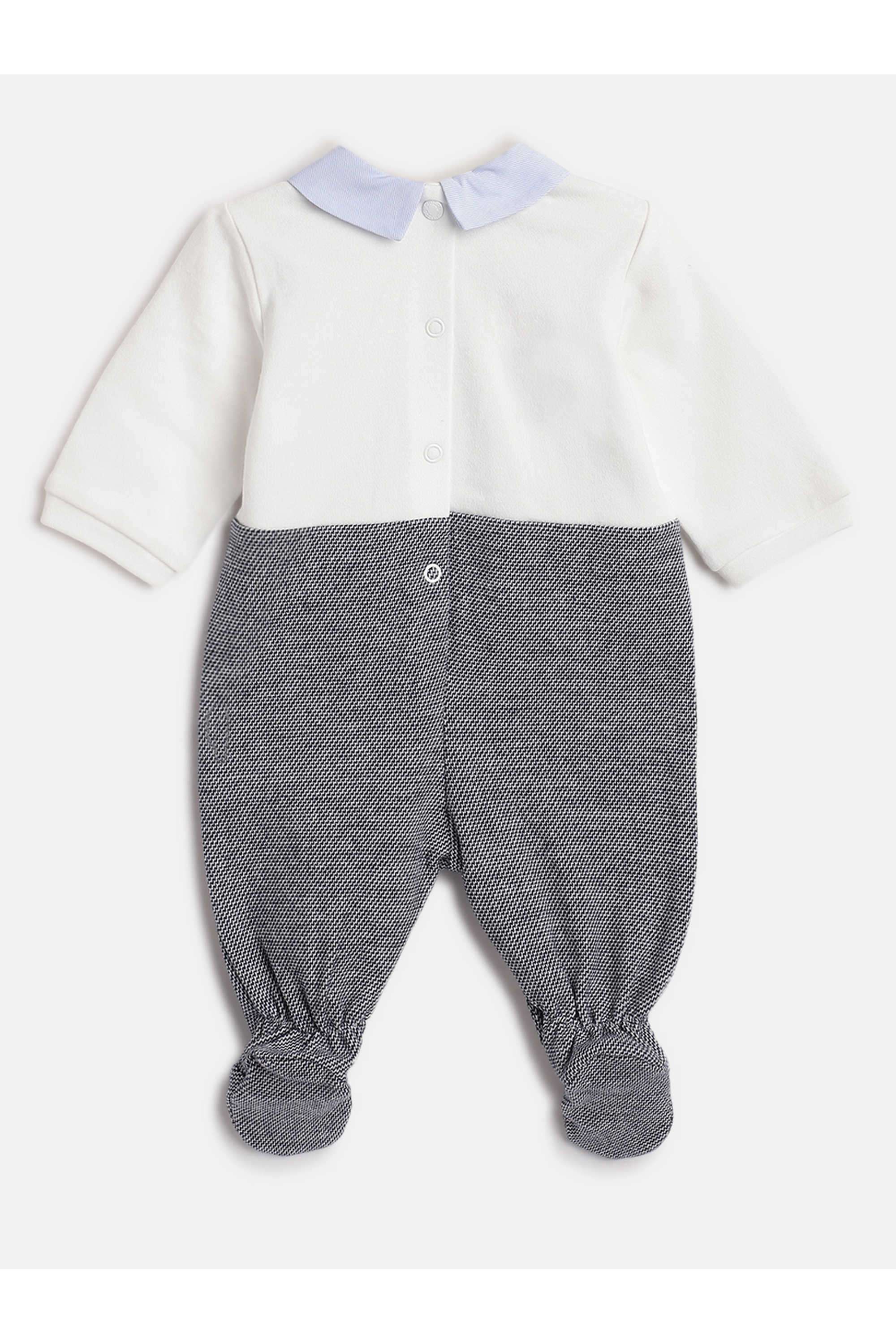 Color-Block-Cotton-Blend-Collared-Infant-Boys-Bodysuit