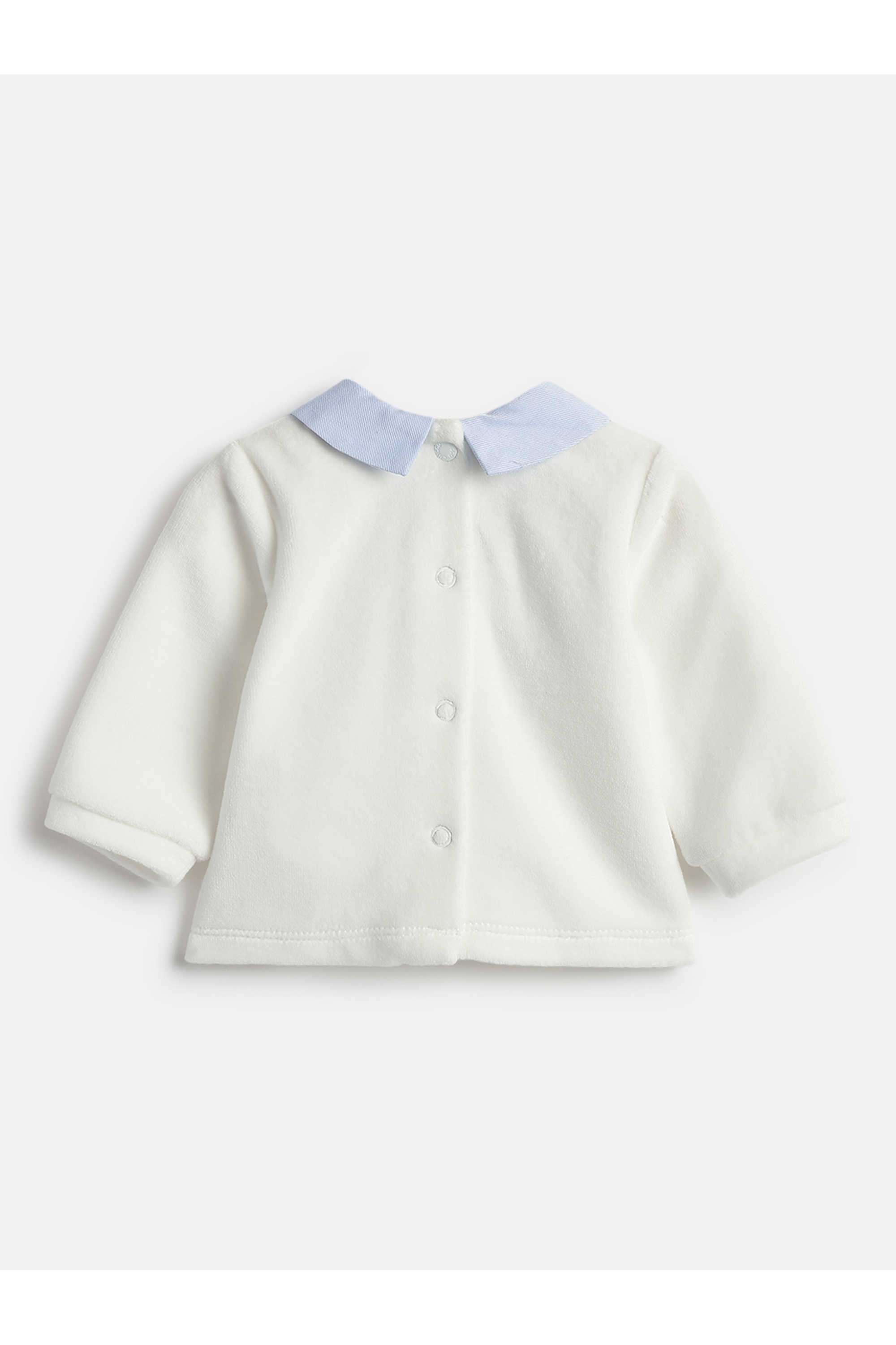 Color-Block-Cotton-Blend-Collared-Infant-Boys-Clothing-Set