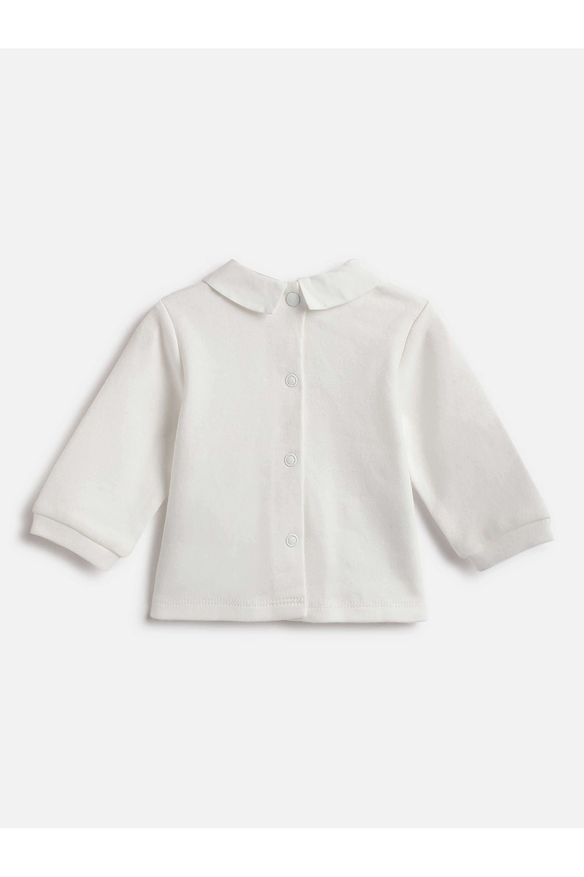 Embroidered-Cotton-Blend-Collared-Infant-Boys-Clothing-Set