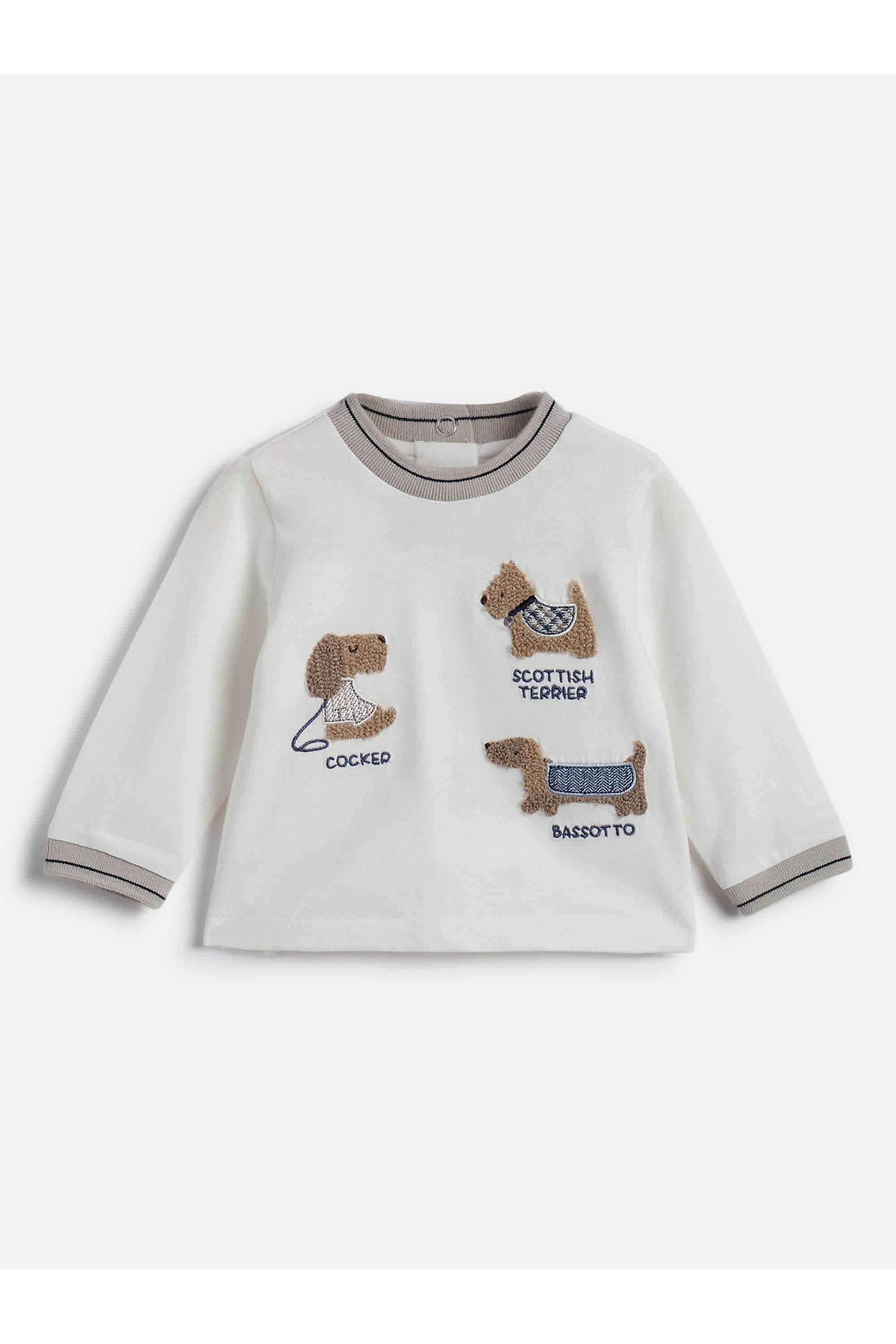 Embellished-Cotton-Round-Neck-Infant-Boys-T-Shirt