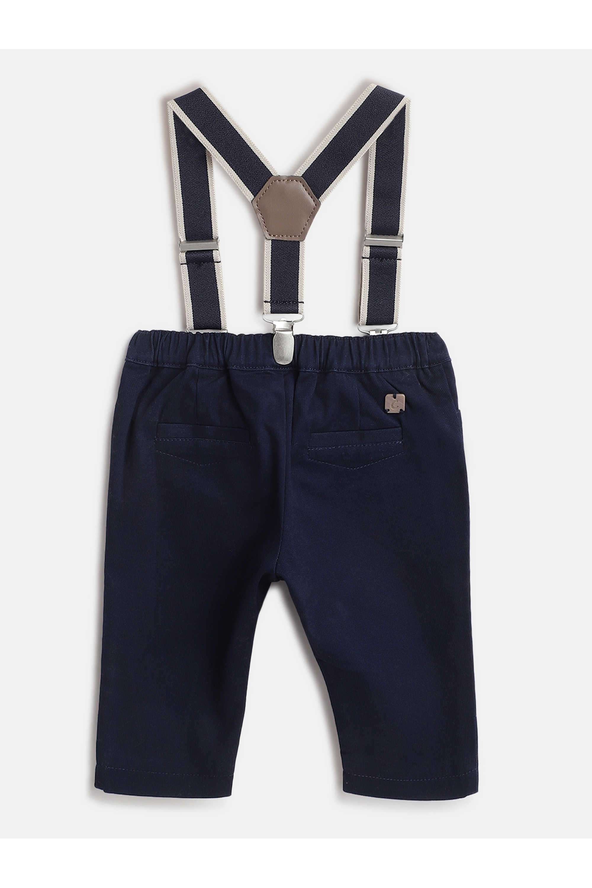 Solid-Cotton-Blend-Regular-Fit-Infant-Boys-Trousers