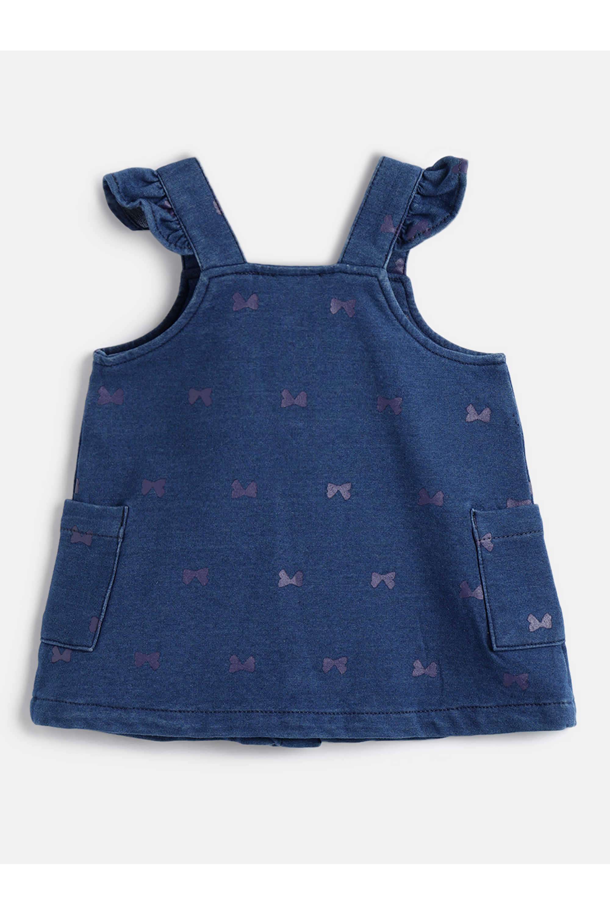 Printed-Cotton-Blend-Square-Neck-Infant-Girls-Dress