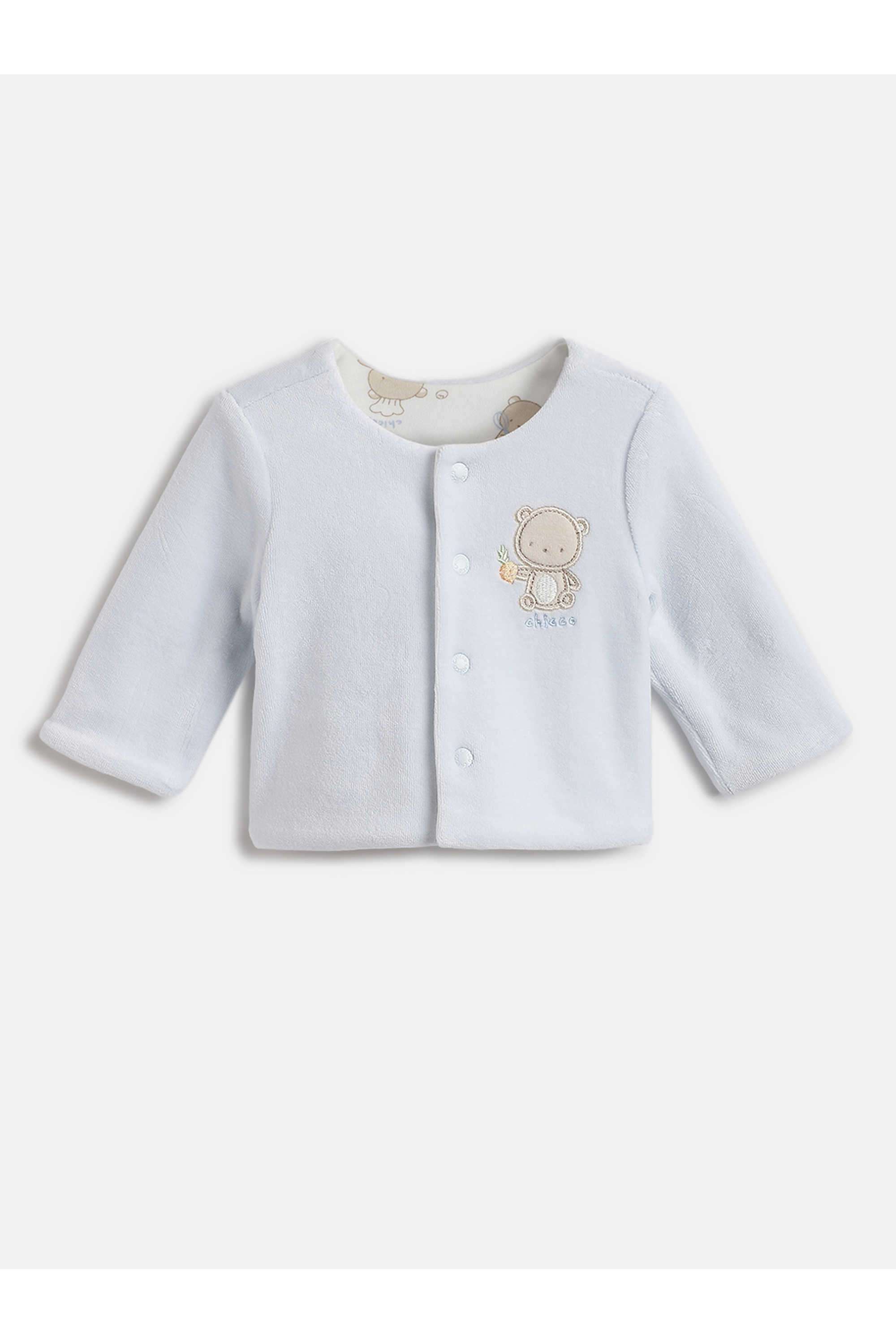 Embroidered-Cotton-Blend-Round-Neck-Infant-Boys-Cardigan