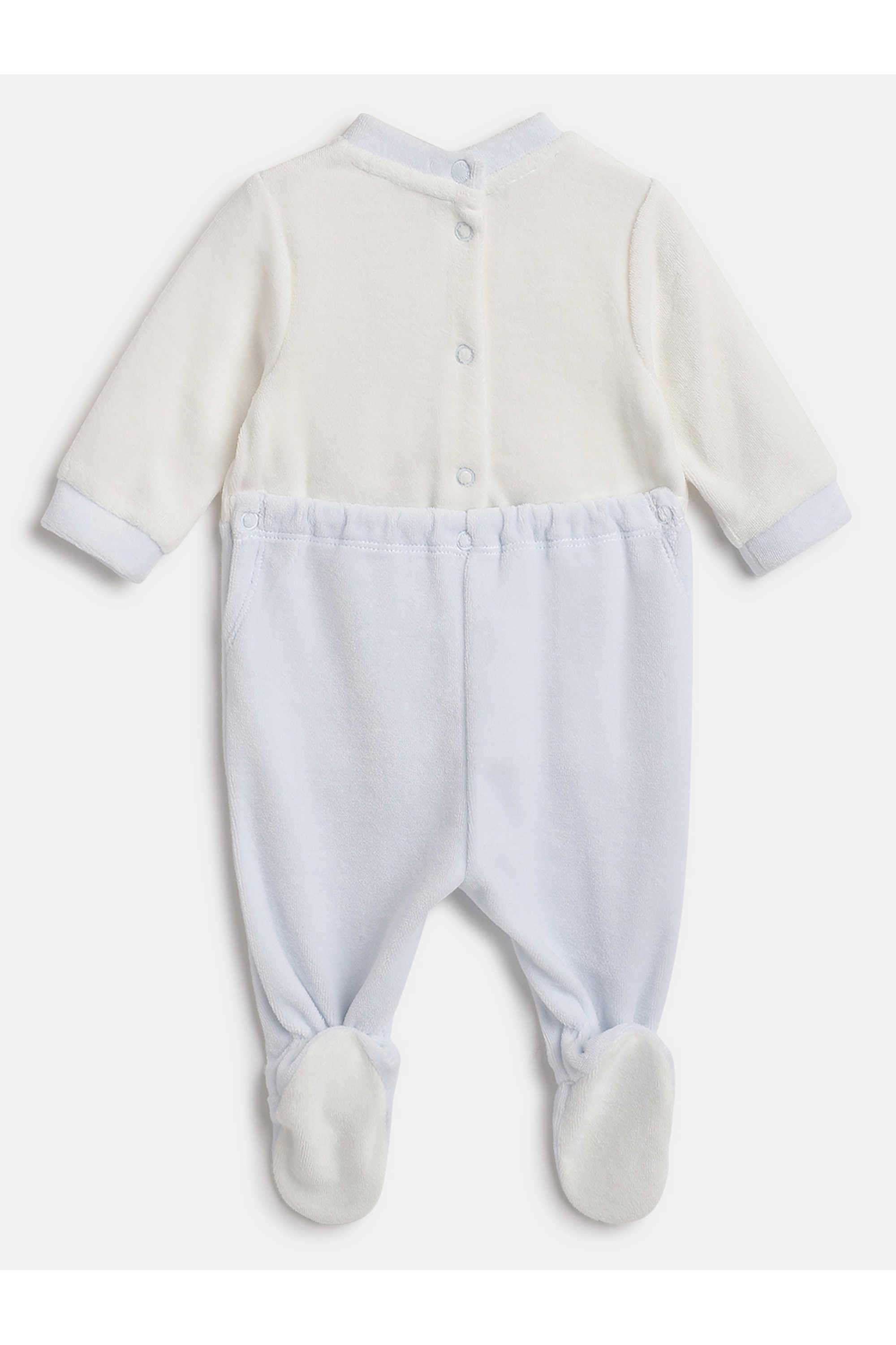 Embroidered-Cotton-Blend-Round-Neck-Infant-Boys-Bodysuit