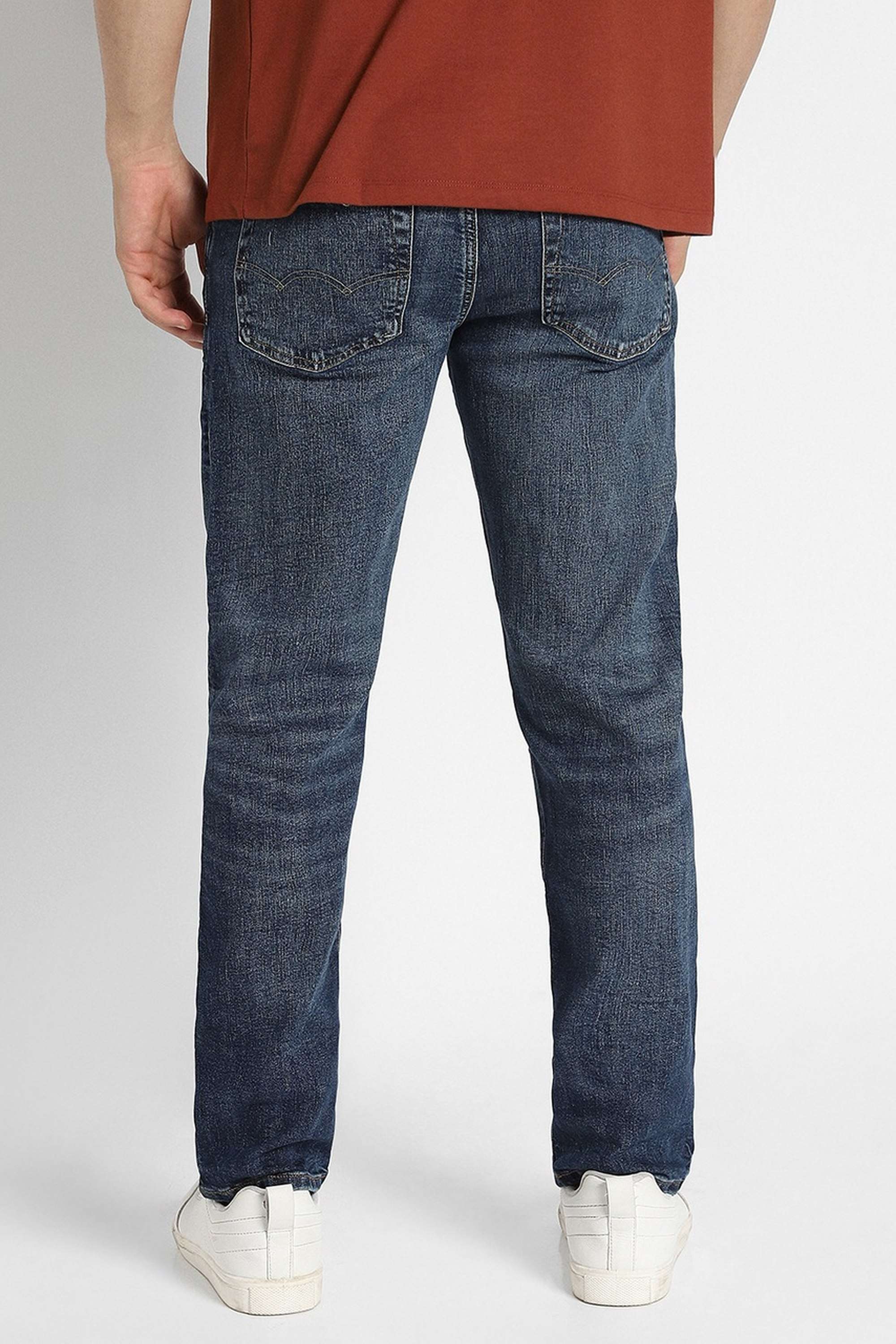 Light-Wash-Cotton-Stretch-Straight-Fit-Men-s-Jeans