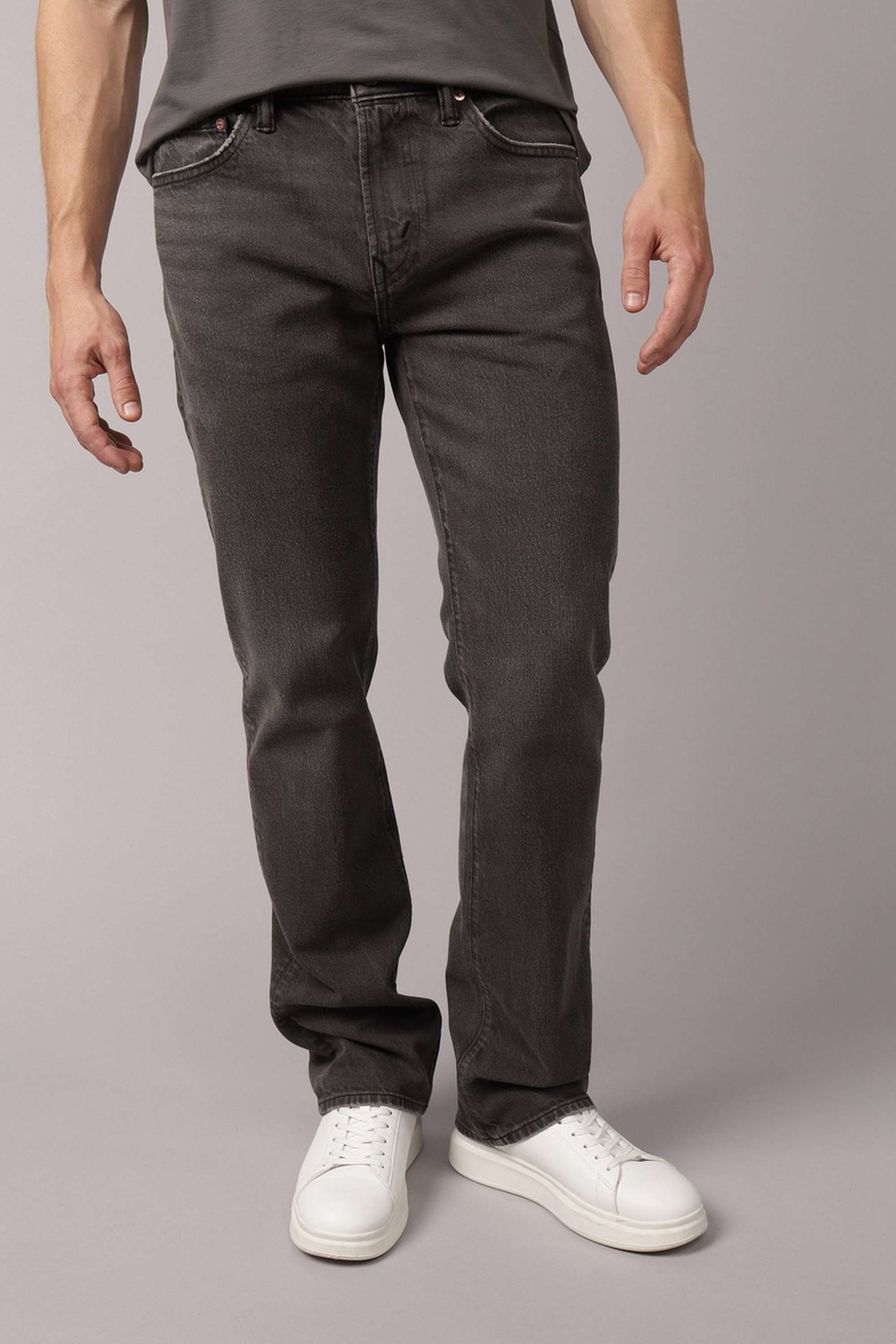 Blended-Fabric-Bootcut-Fit-Men-Jeans
