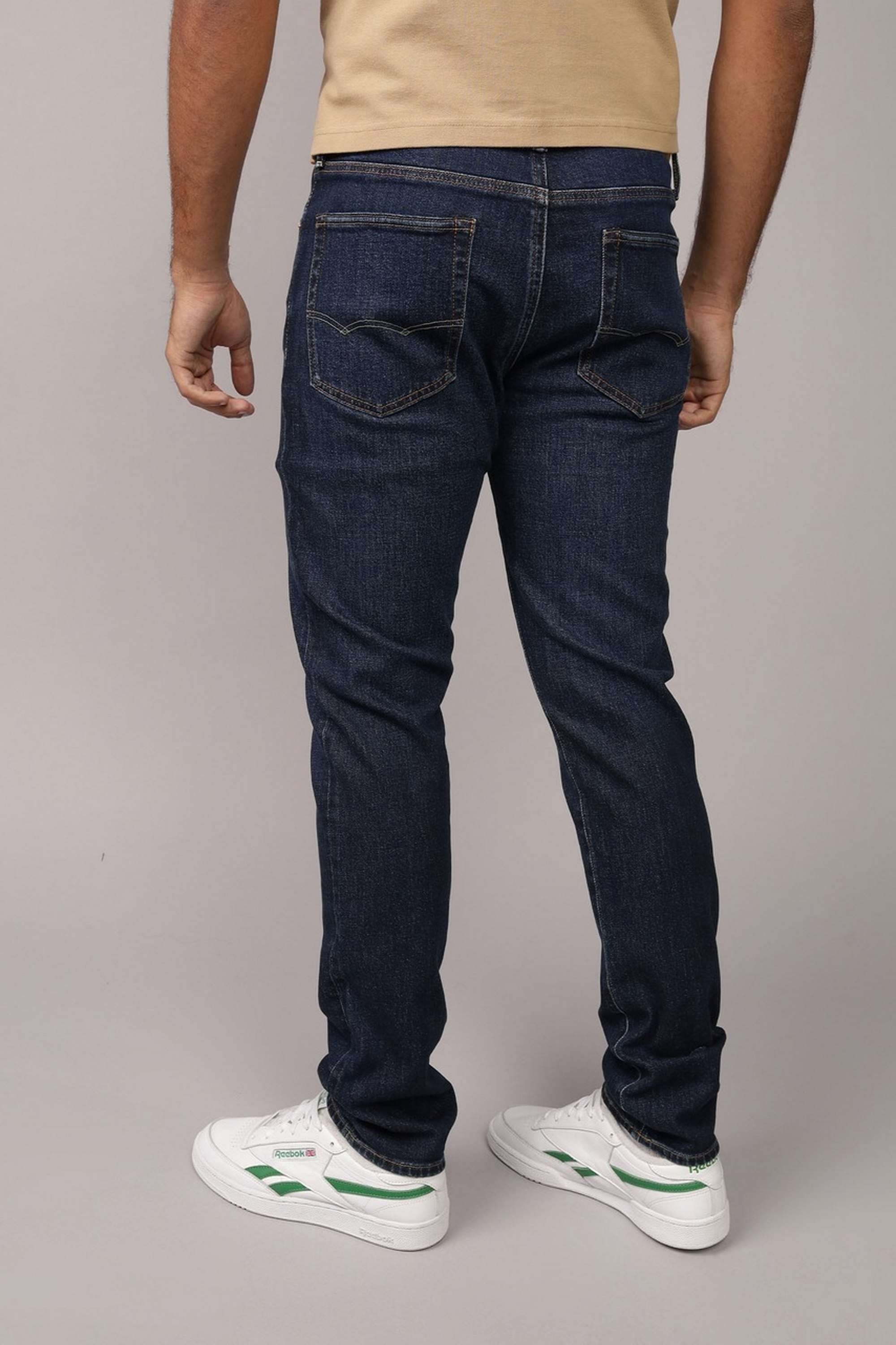 Light-Wash-Cotton-Stretch-Slim-Fit-Men-s-Jeans