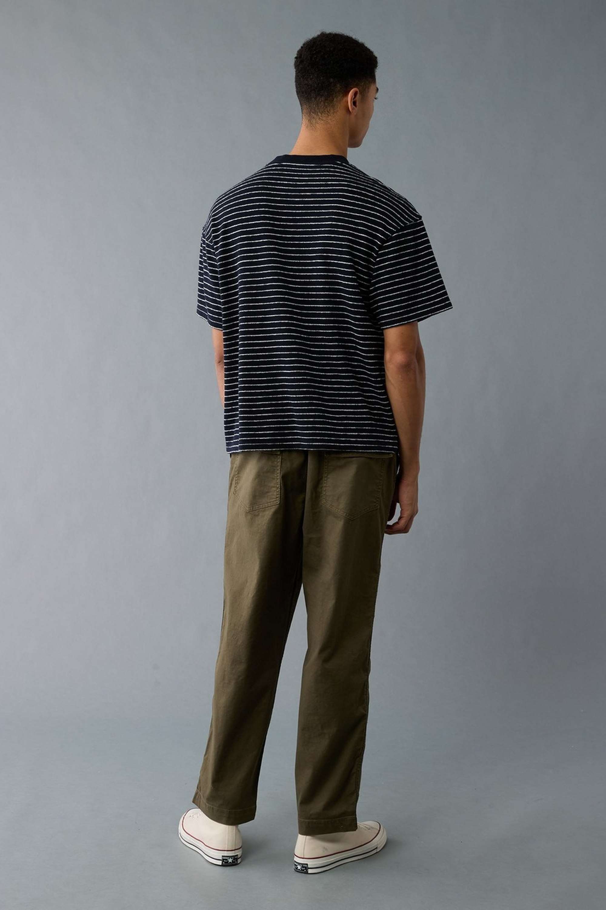 Solid-Blended-Fabric-Regular-Fit-Men-Pants
