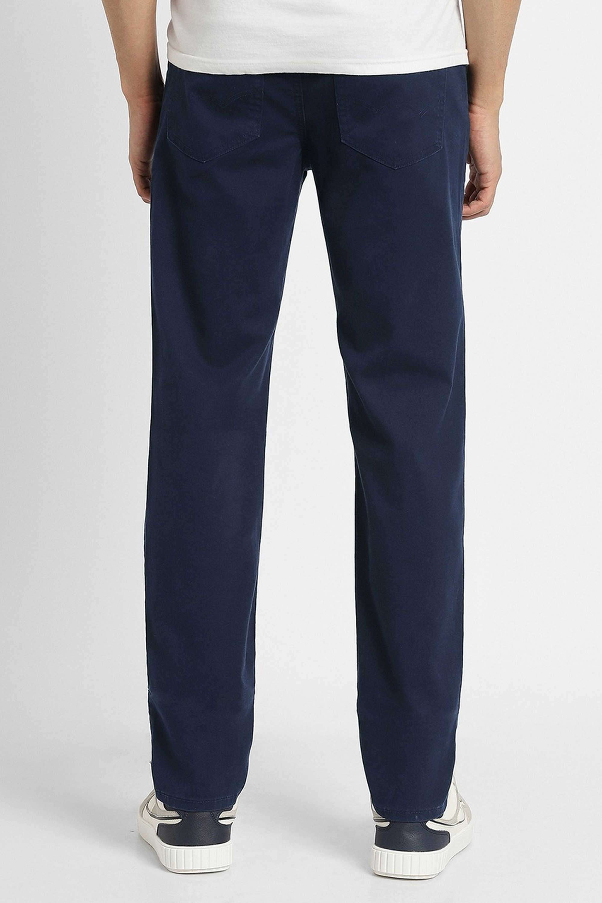 Solid-Blended-Fabric-Slim-Fit-Men-s-Pants