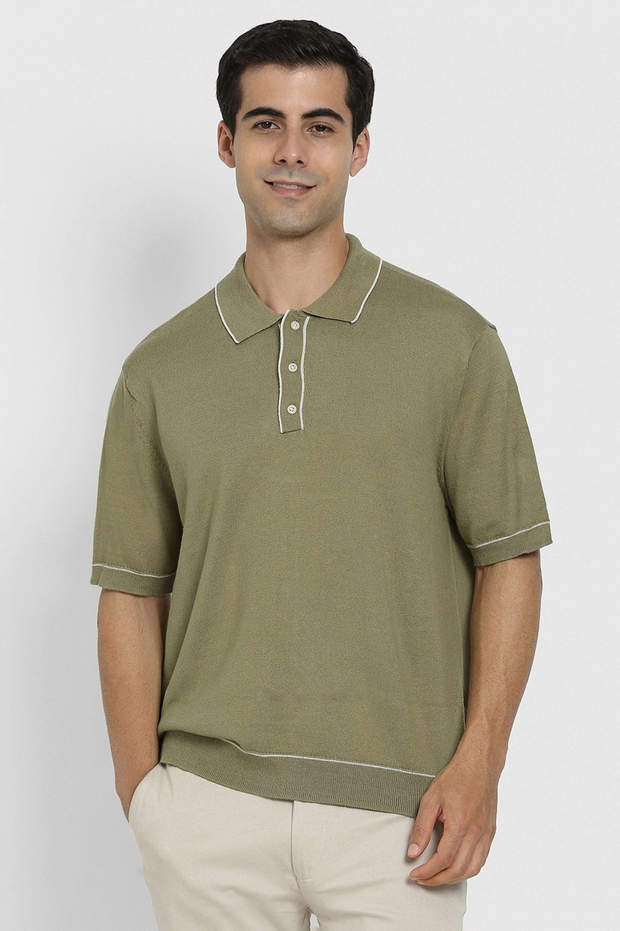 Solid-Cotton-Stretch-Regular-Fit-Men-s-Pullover