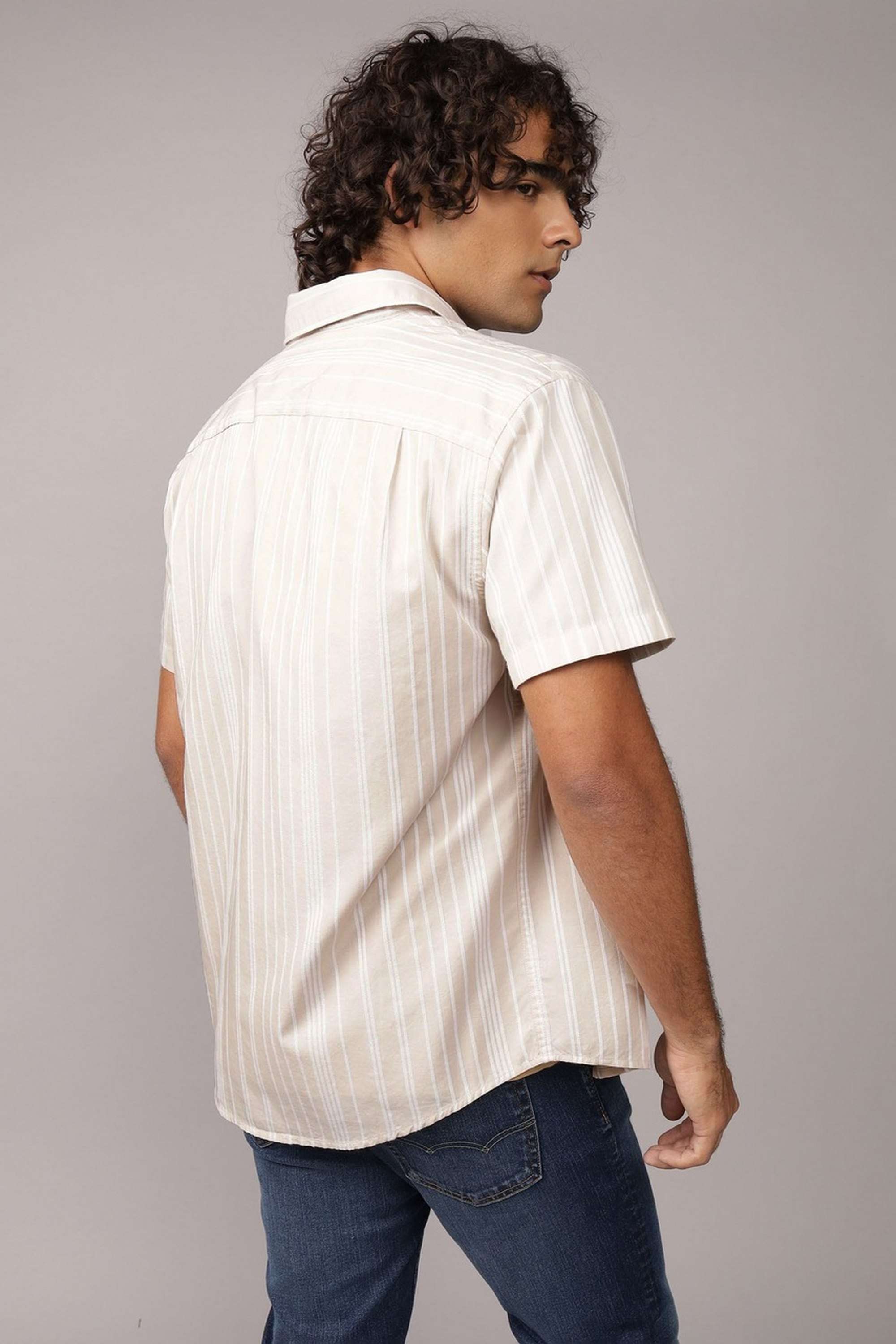 Stripes-Cotton-Regular-Fit-Men-s-Casual-Wear-Shirt