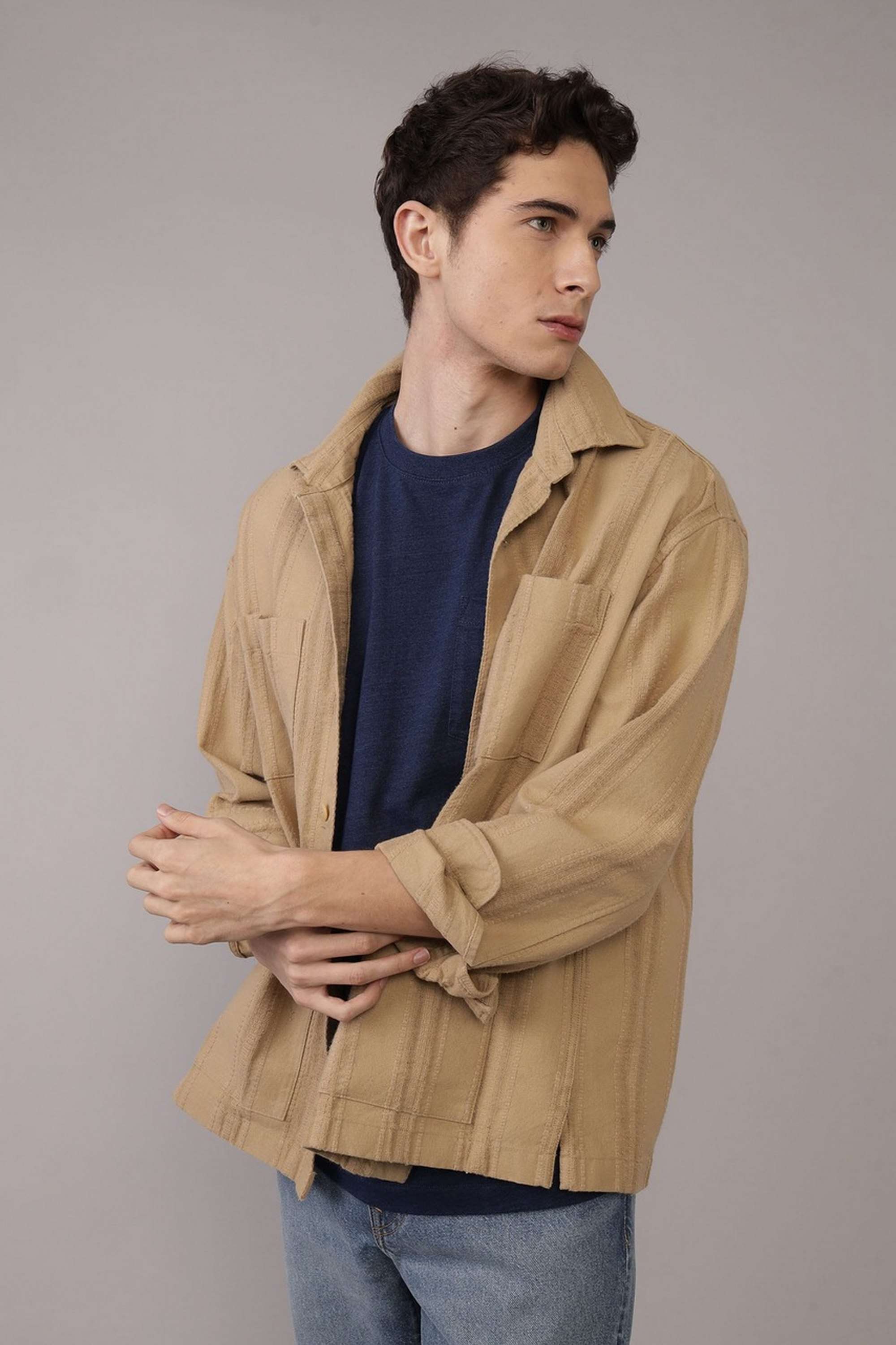 Cotton-Regular-Fit-Men-Casual-Wear-Shacket