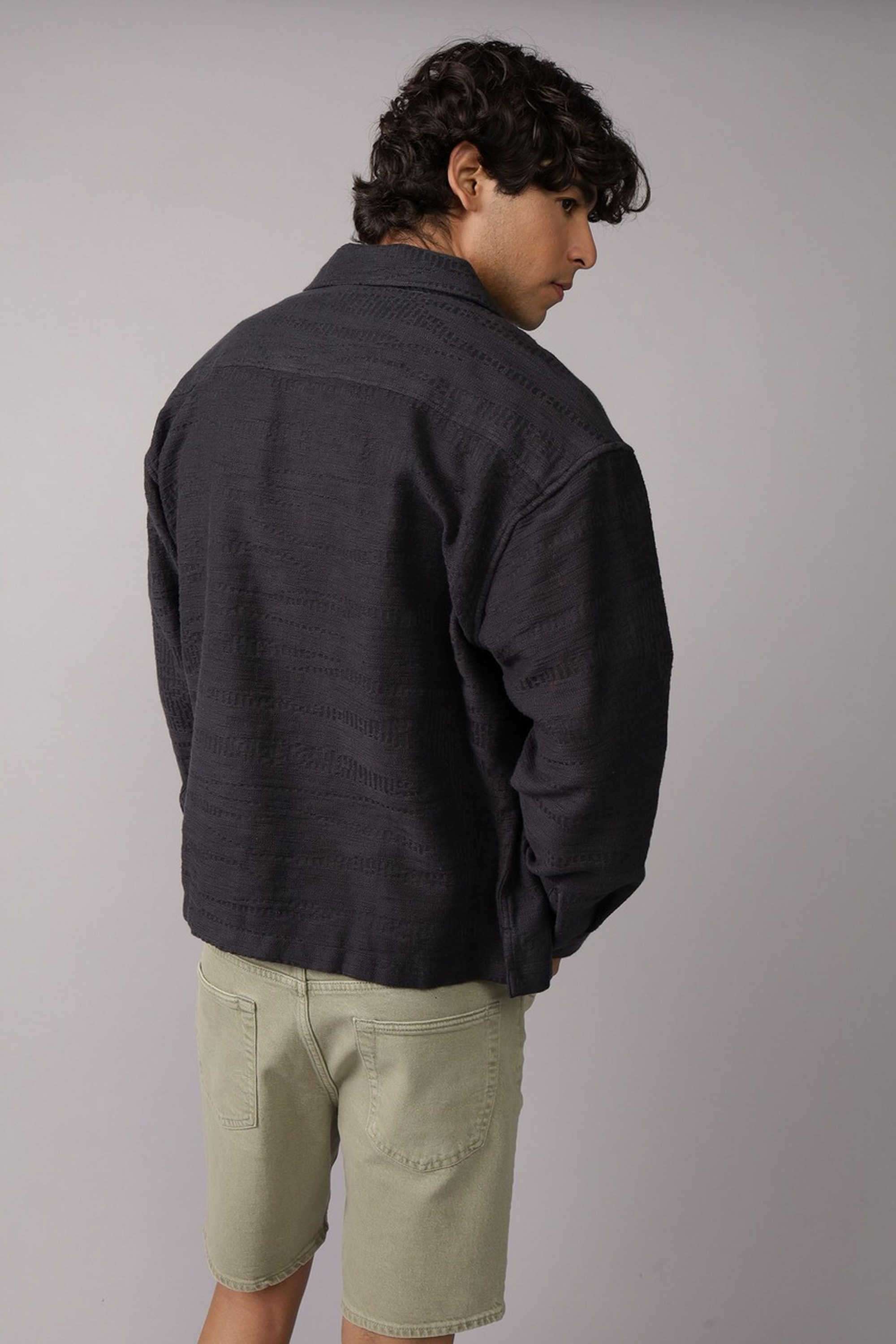 Solid-Blended-Fabric-Regular-Fit-Men-s-Casual-Shirt