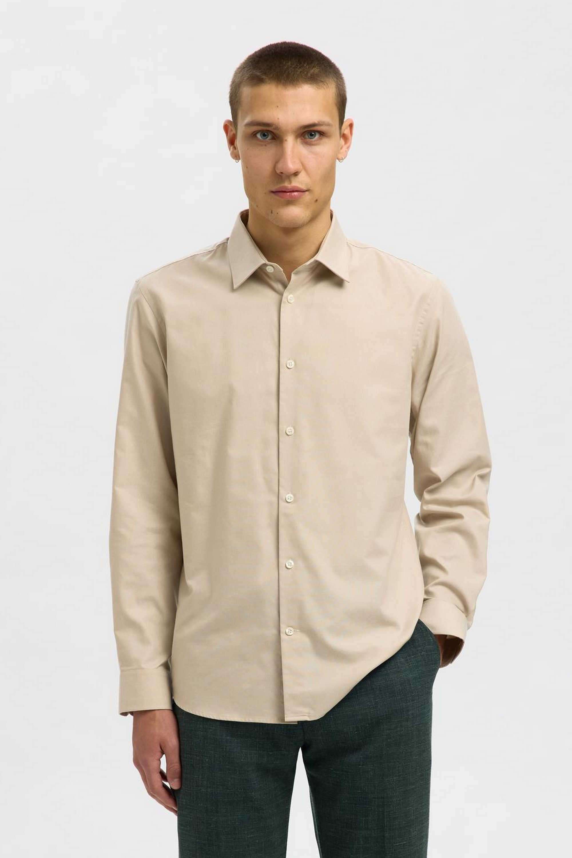 Solid-Cotton-Men-s-Casual-Wear-Shirt